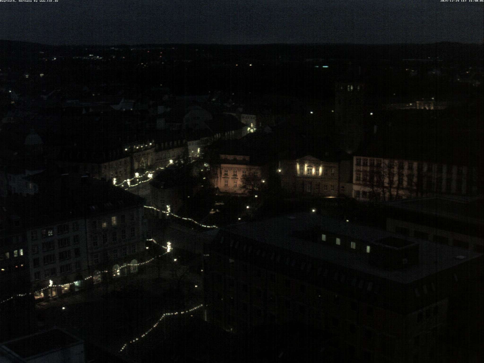 Archiv Foto Webcam Bayreuth: Blick vom Rathaus