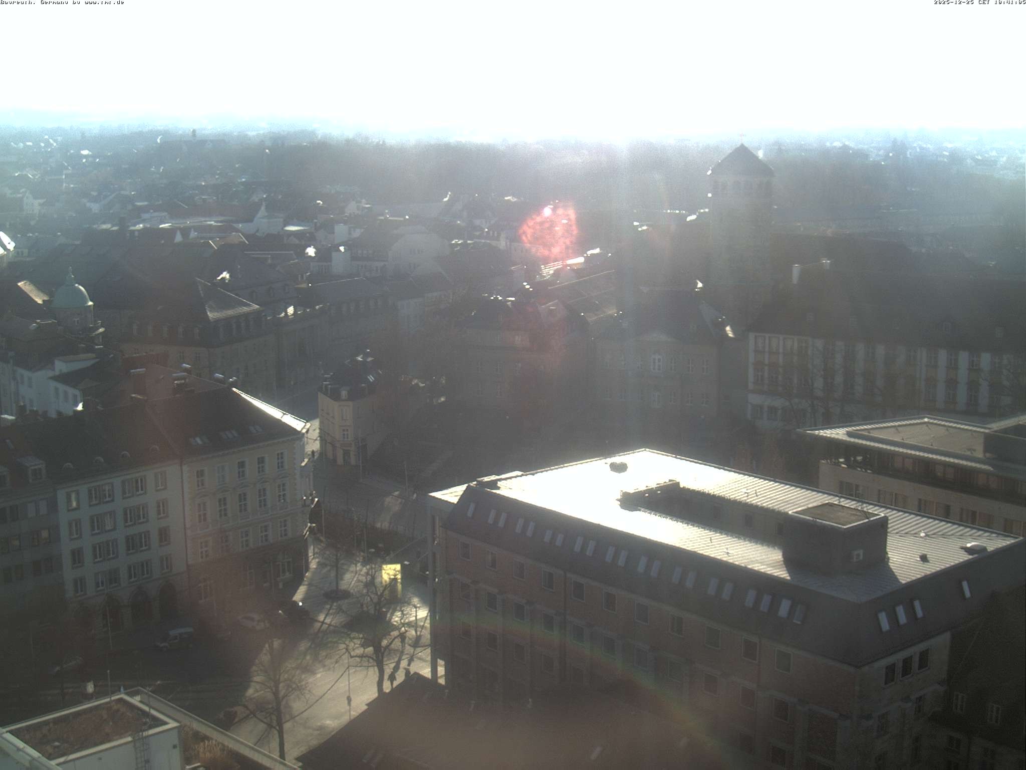 Archiv Foto Webcam Bayreuth: Blick vom Rathaus