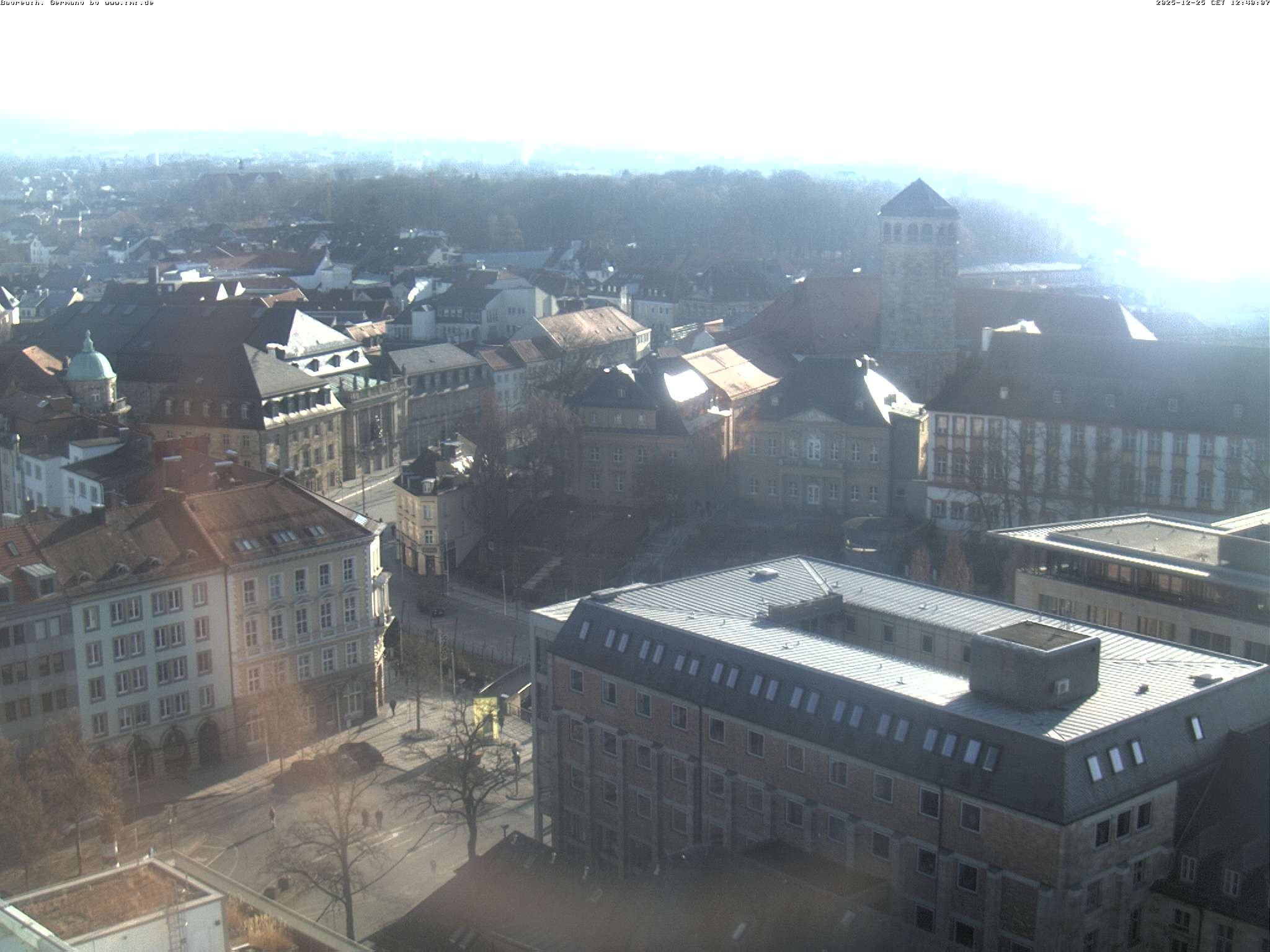 Archiv Foto Webcam Bayreuth: Blick vom Rathaus