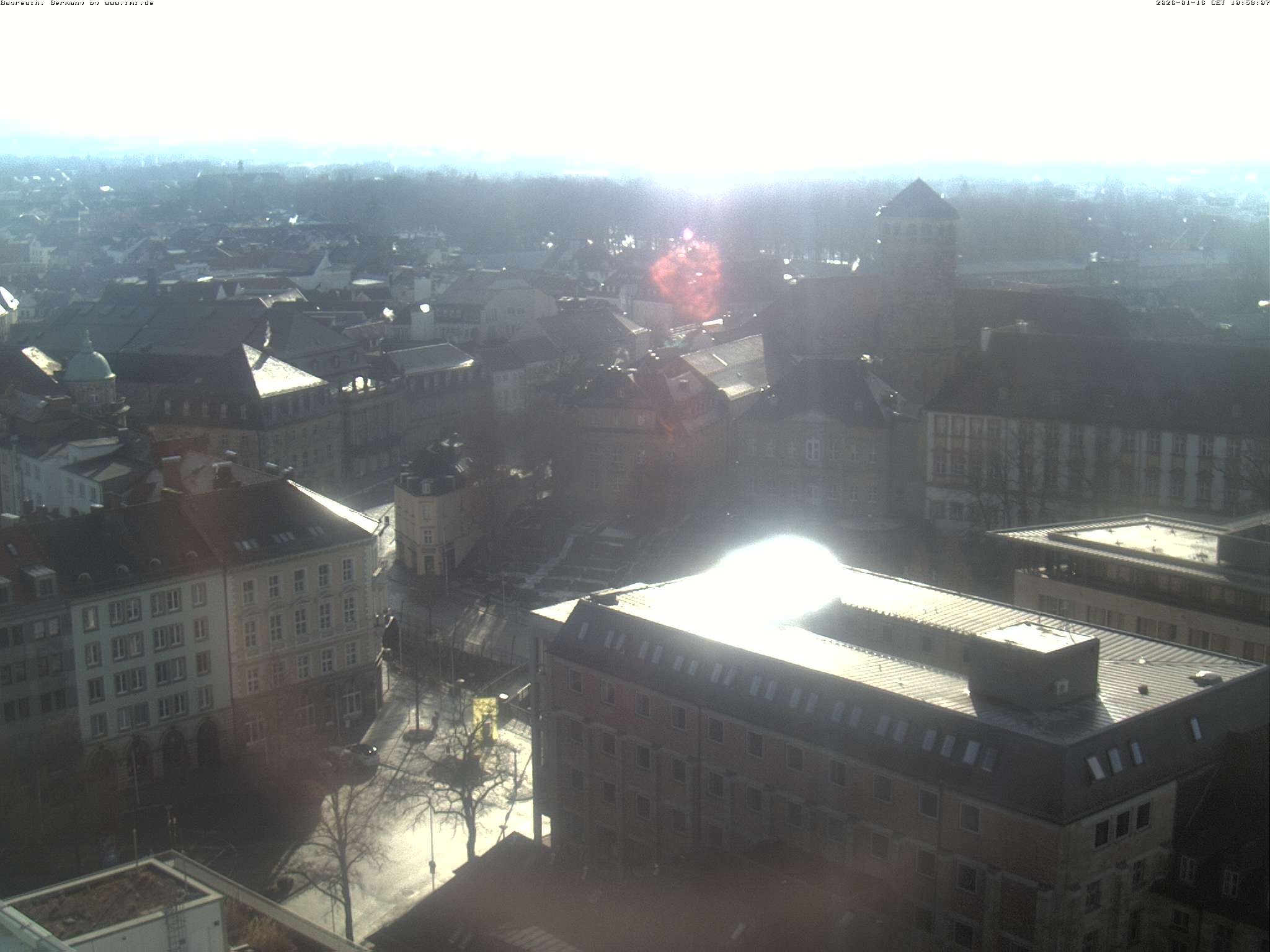 Archiv Foto Webcam Bayreuth: Blick vom Rathaus