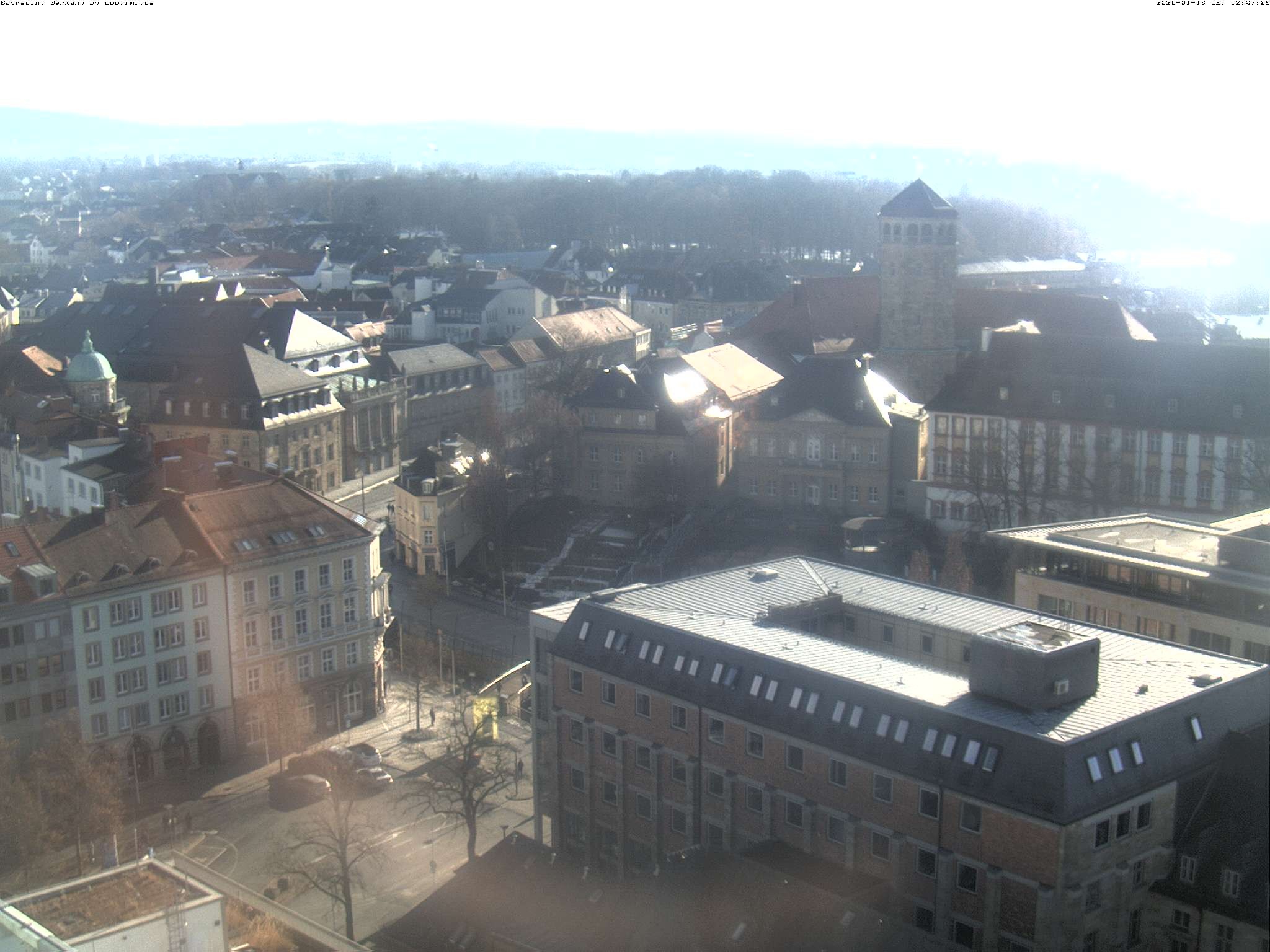 Archiv Foto Webcam Bayreuth: Blick vom Rathaus