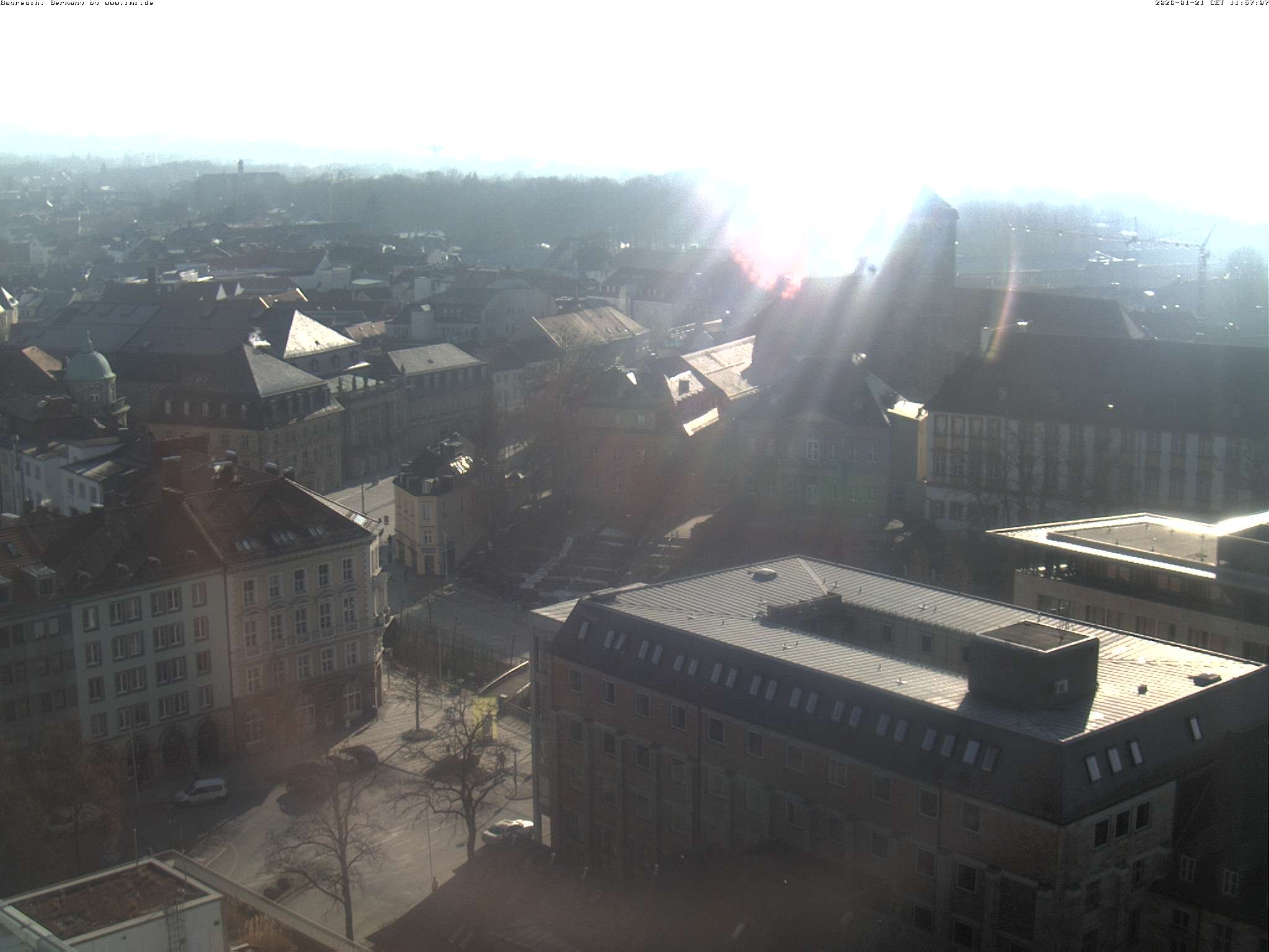 Archiv Foto Webcam Bayreuth: Blick vom Rathaus