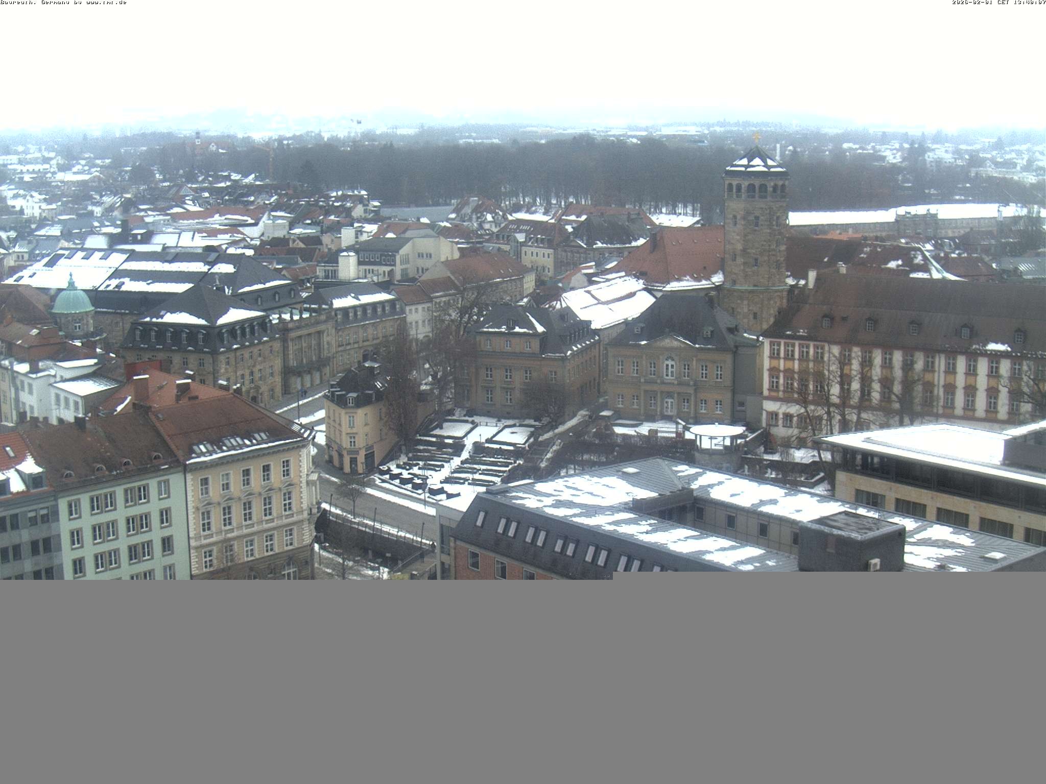 Archiv Foto Webcam Bayreuth: Blick vom Rathaus