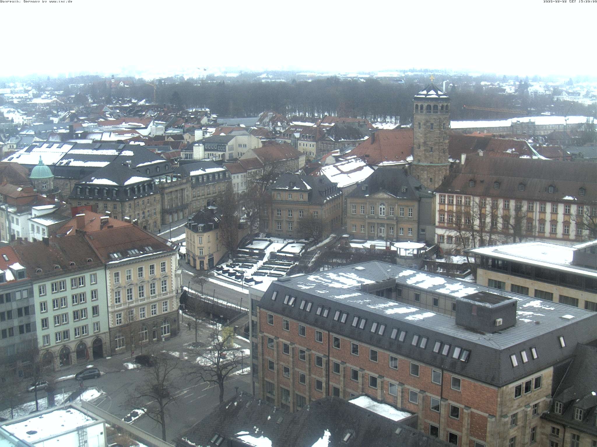 Archived image Webcam Bayreuth City Centre