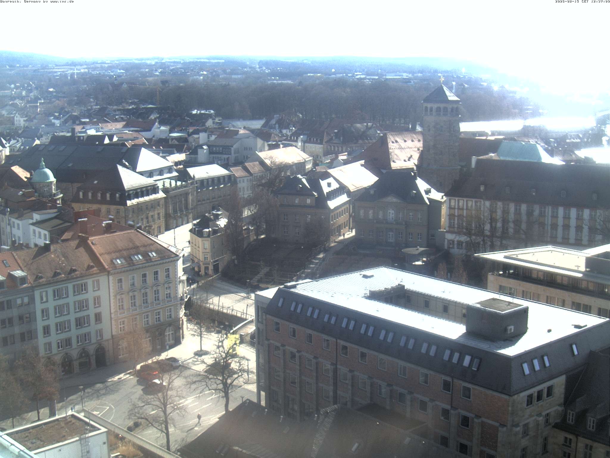 Archived image Webcam Bayreuth City Centre