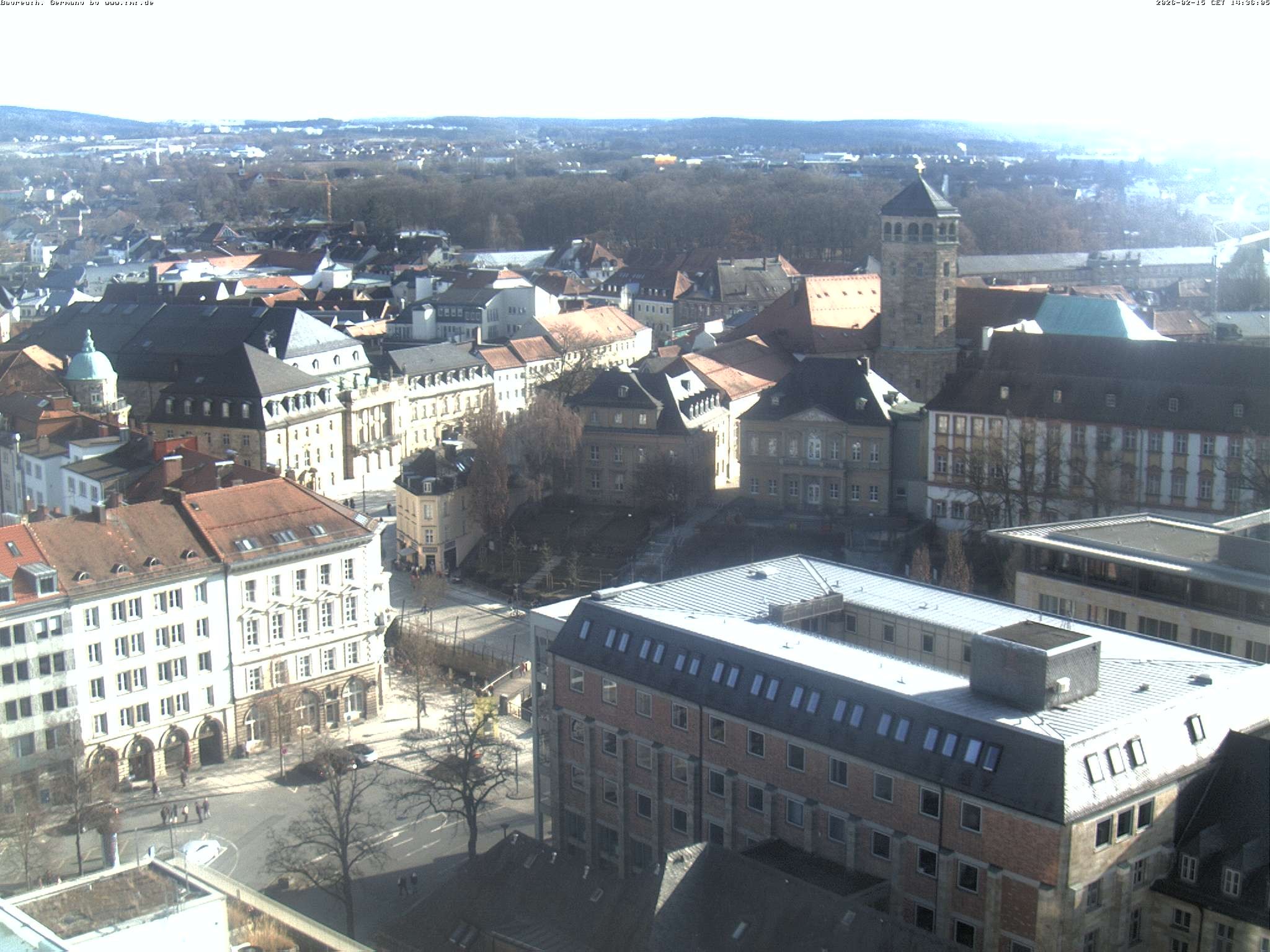 Archived image Webcam Bayreuth City Centre