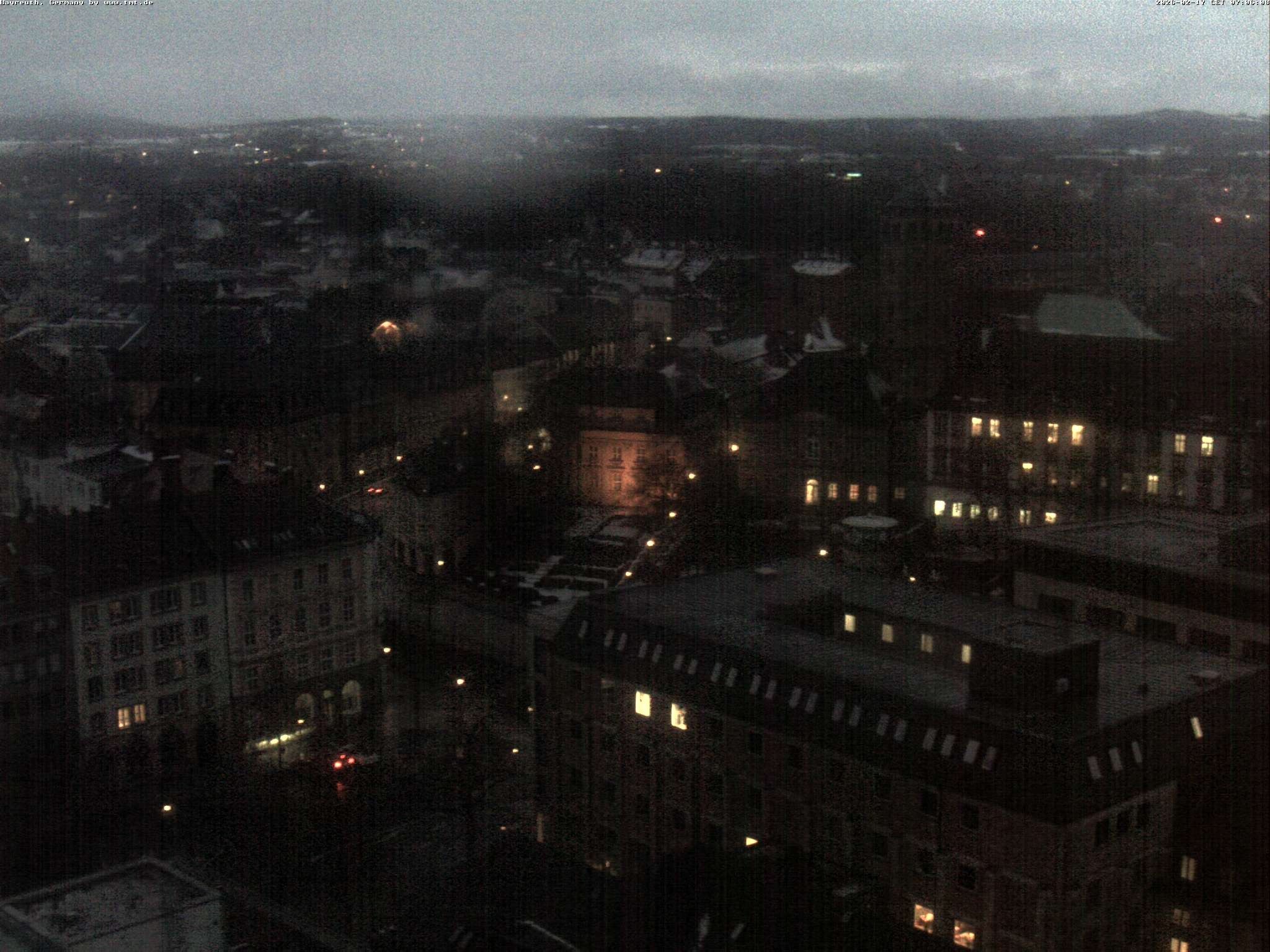 Archiv Foto Webcam Bayreuth: Blick vom Rathaus