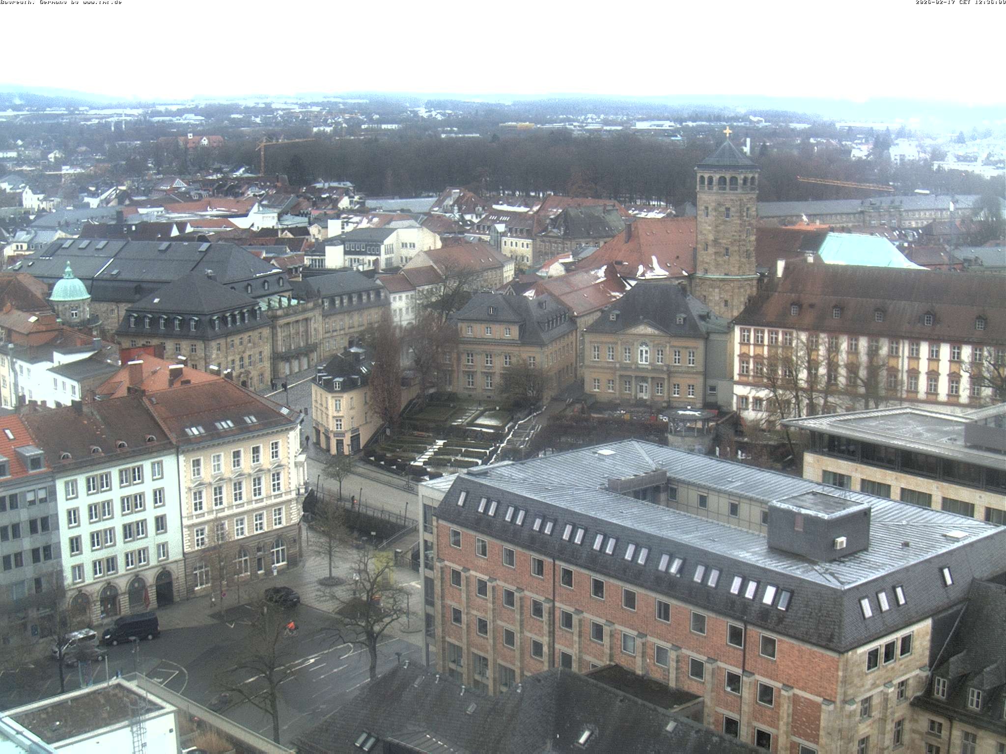 Archiv Foto Webcam Bayreuth: Blick vom Rathaus