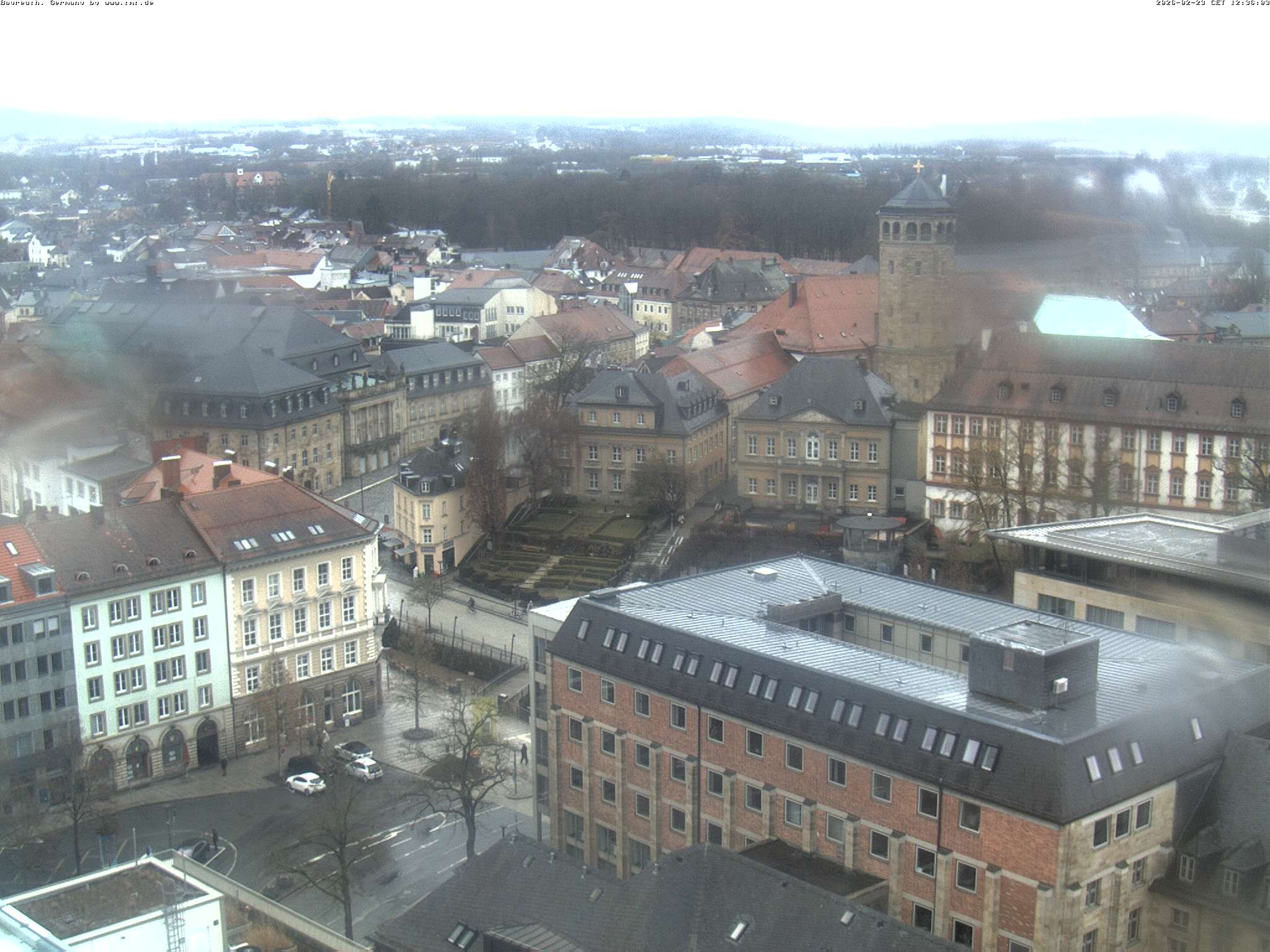 Archiv Foto Webcam Bayreuth: Blick vom Rathaus