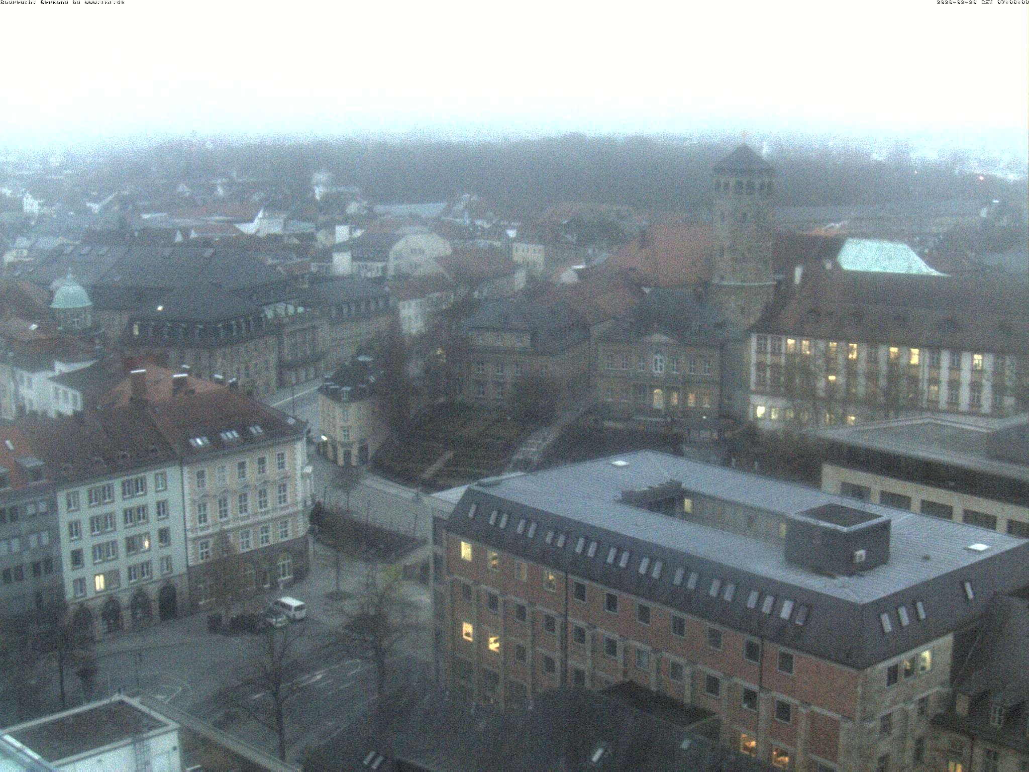Archived image Webcam Bayreuth City Centre
