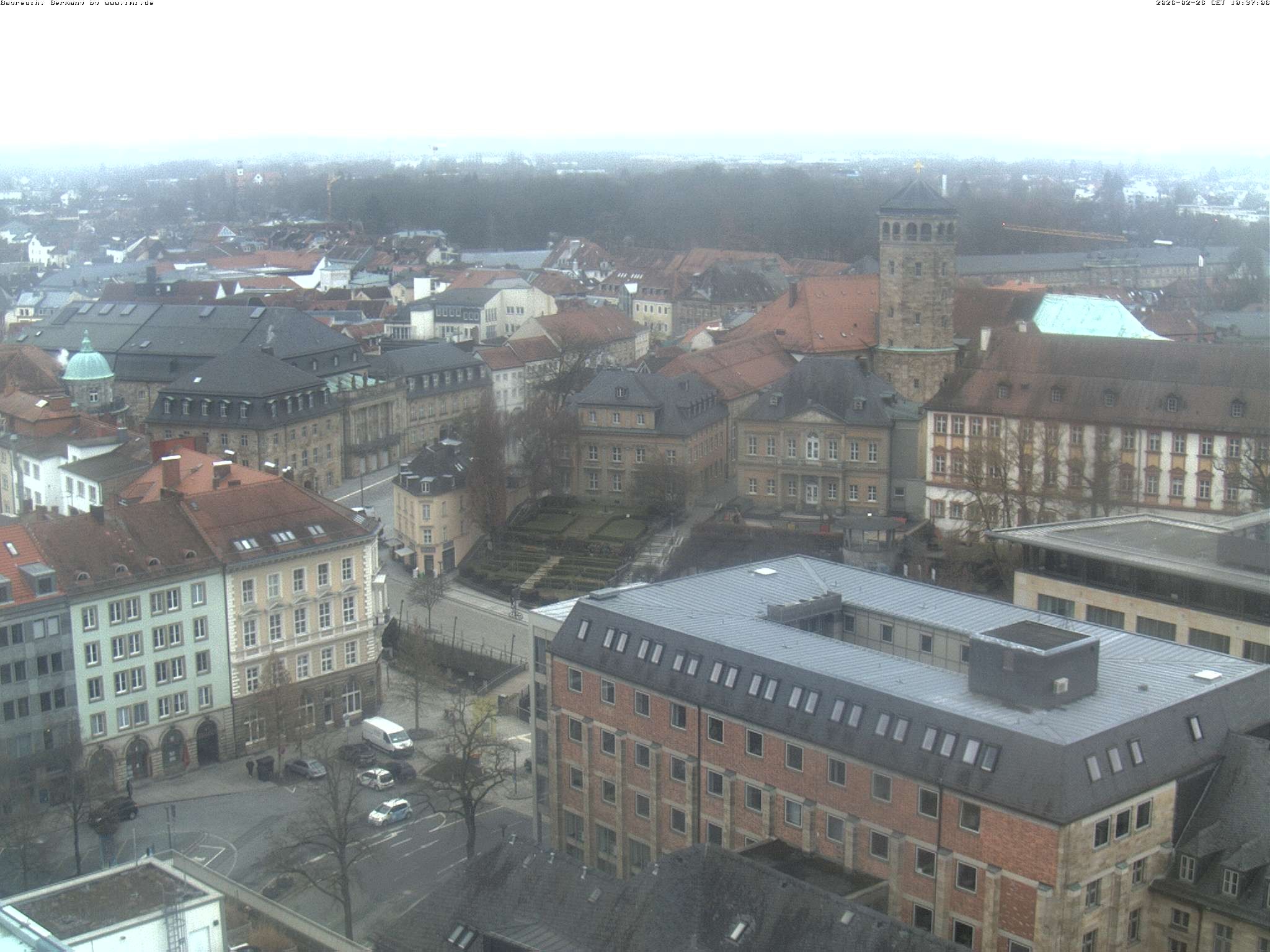 Archived image Webcam Bayreuth City Centre