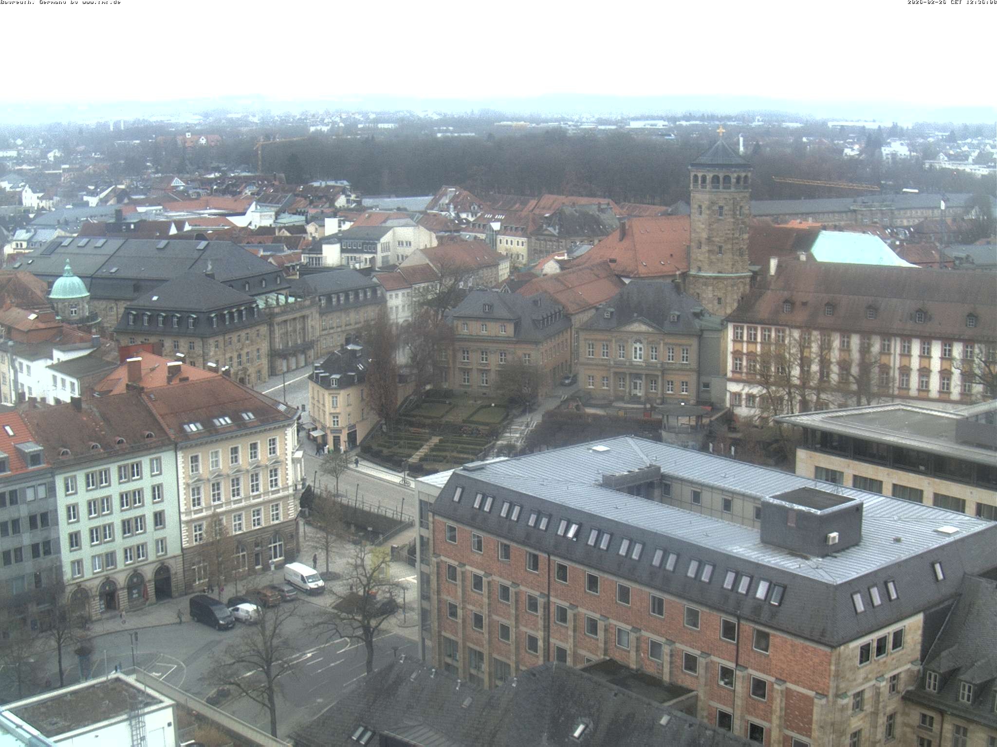 Archived image Webcam Bayreuth City Centre