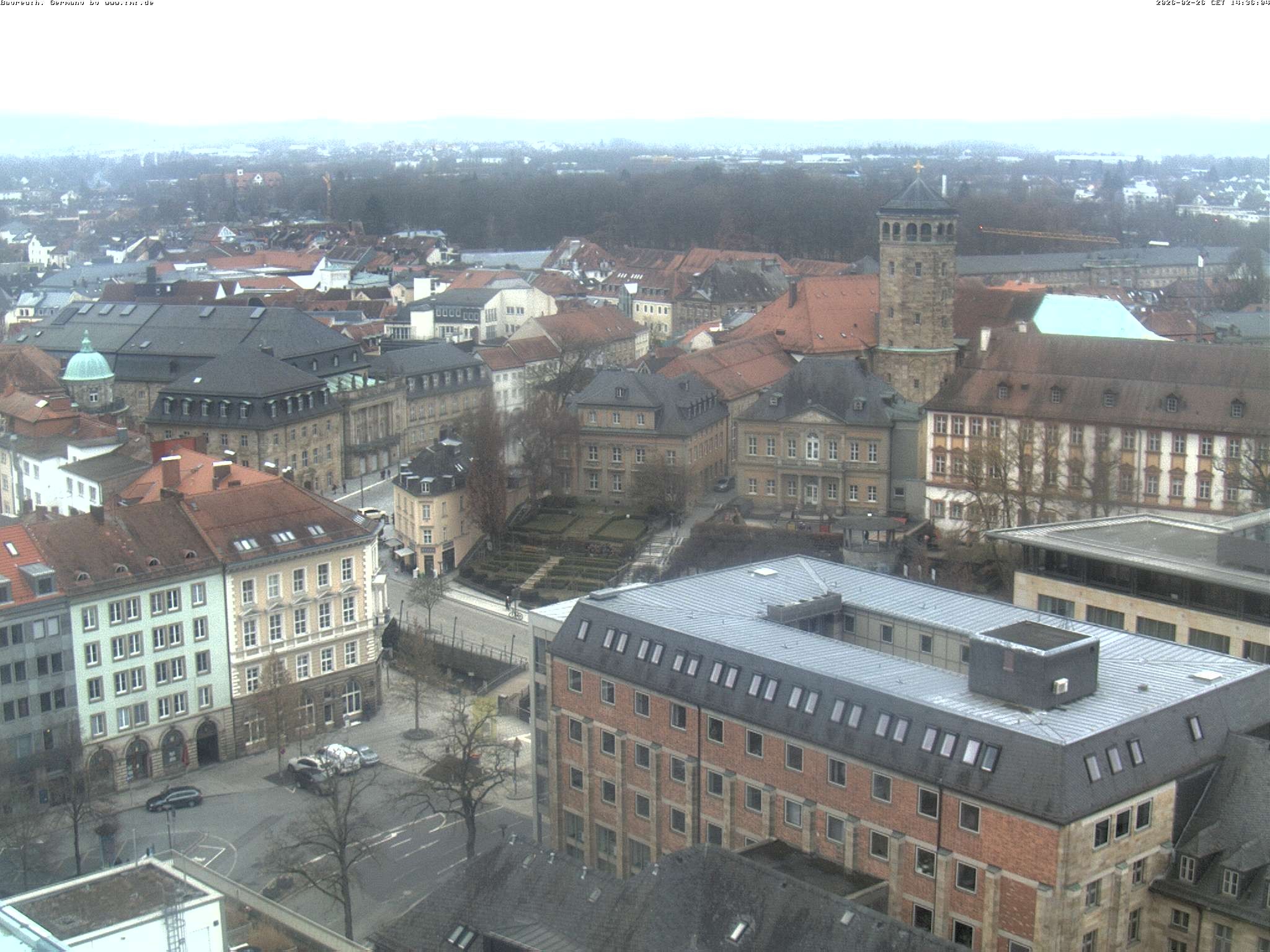 Archived image Webcam Bayreuth City Centre