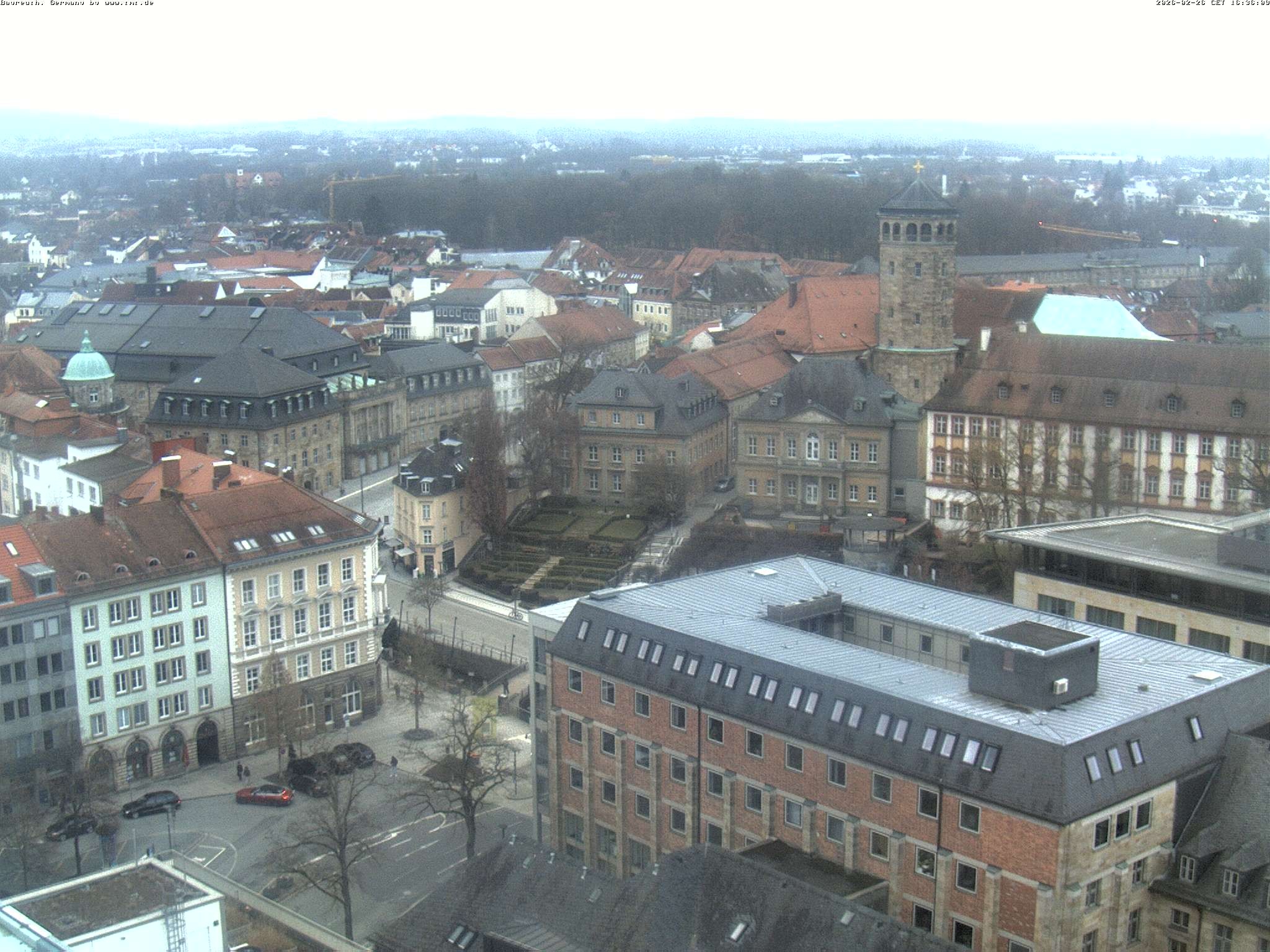 Archived image Webcam Bayreuth City Centre