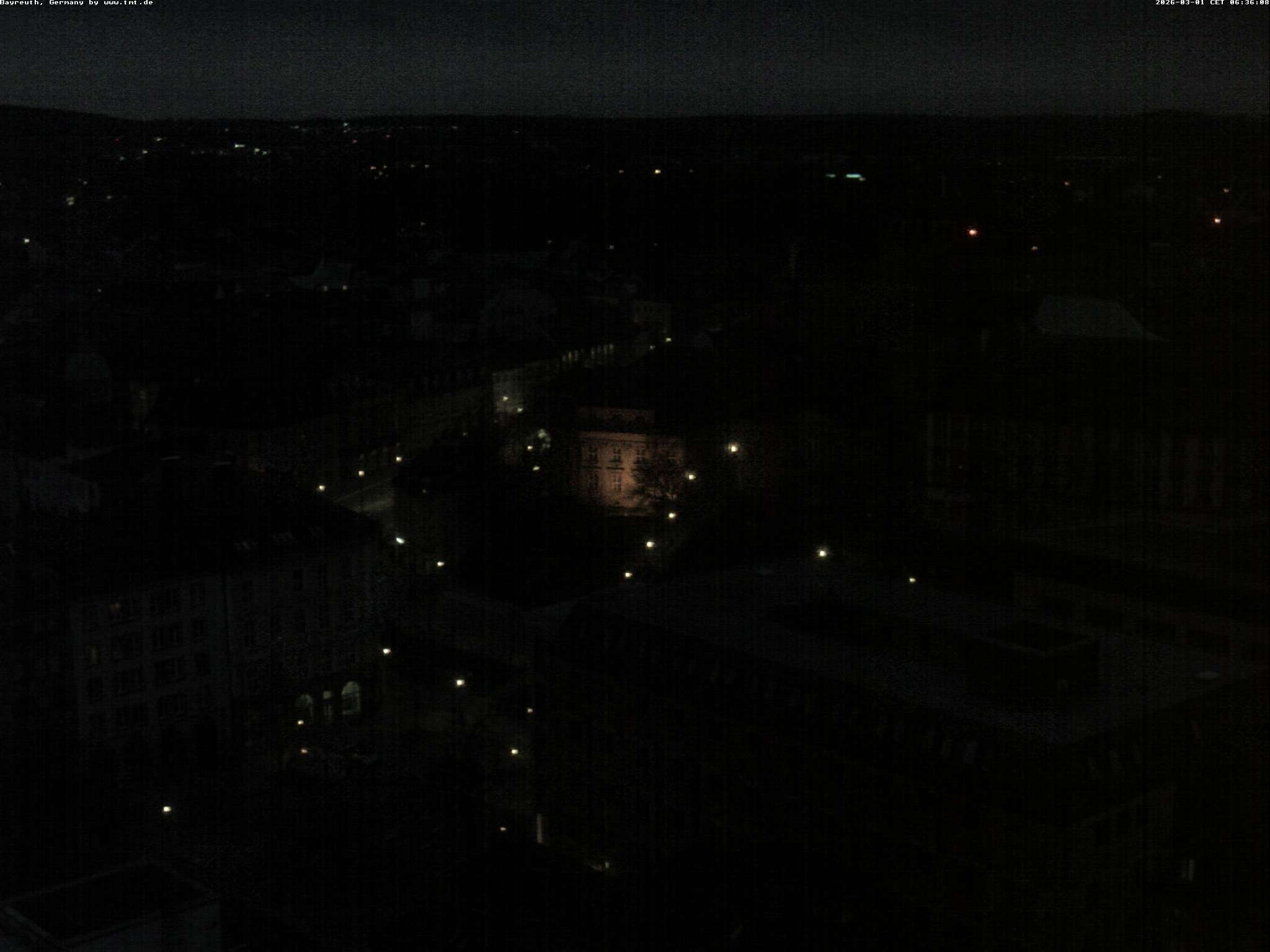 Archiv Foto Webcam Bayreuth: Blick vom Rathaus