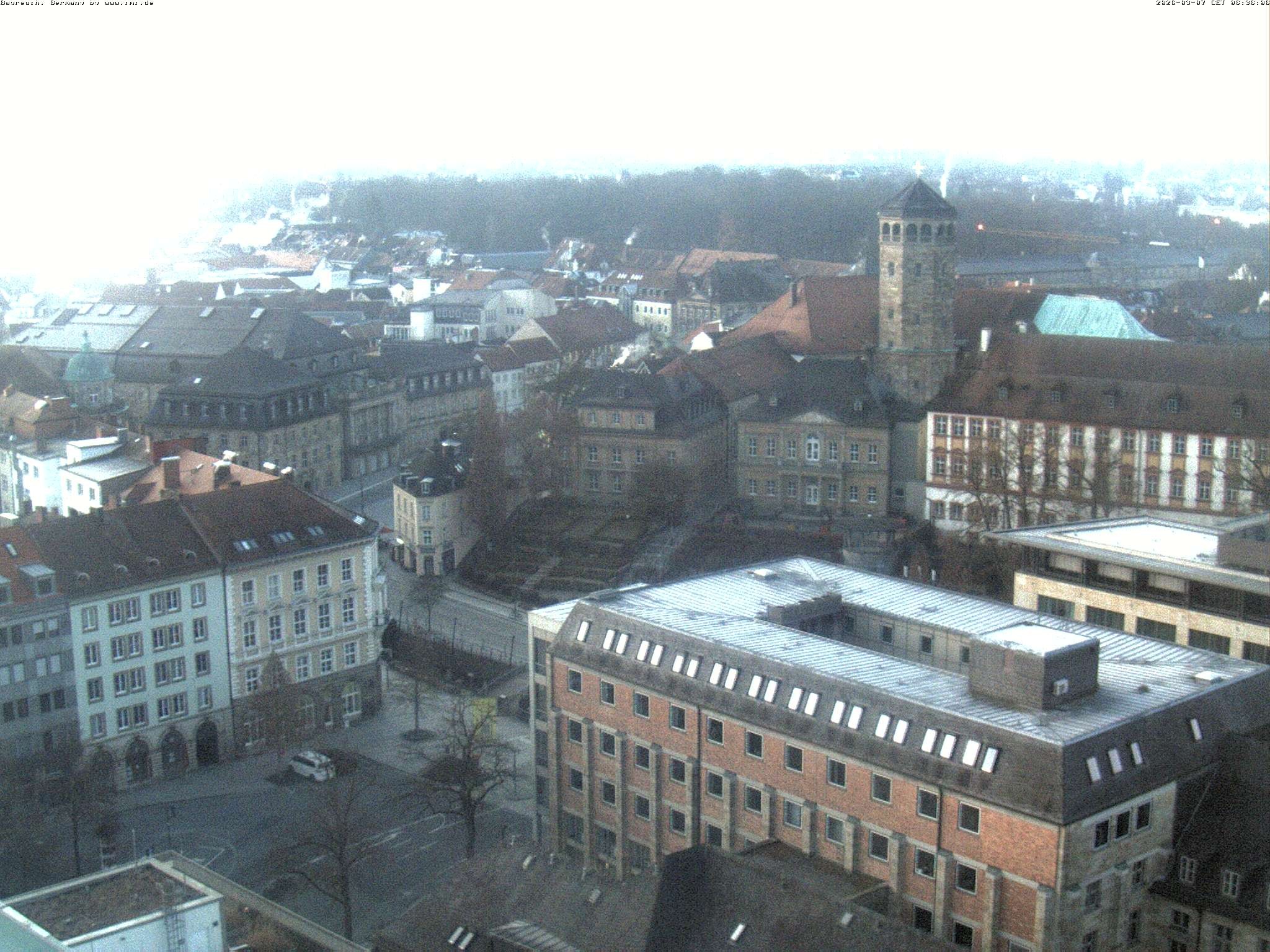 Archived image Webcam Bayreuth City Centre