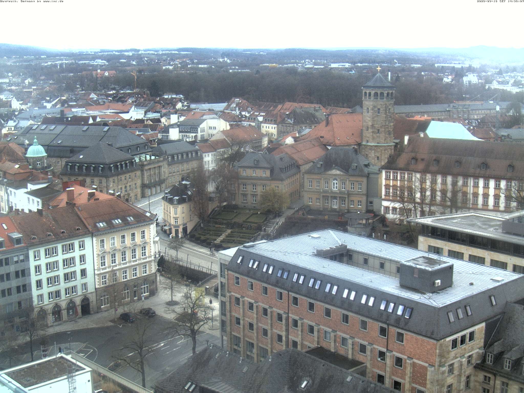 Archived image Webcam Bayreuth City Centre