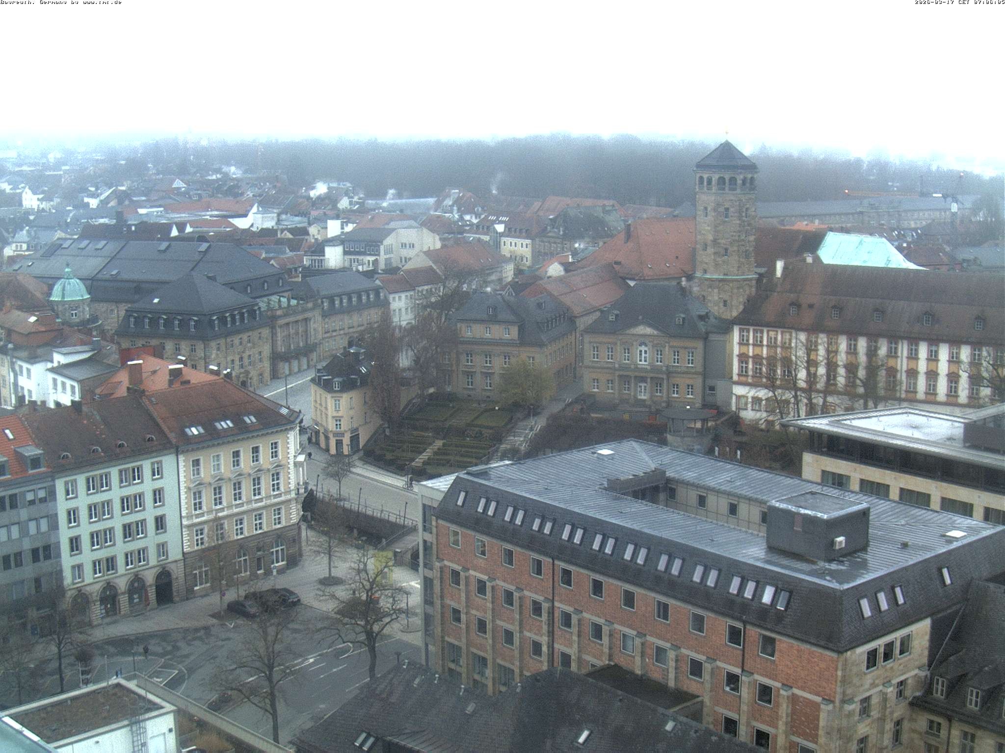 Archived image Webcam Bayreuth City Centre