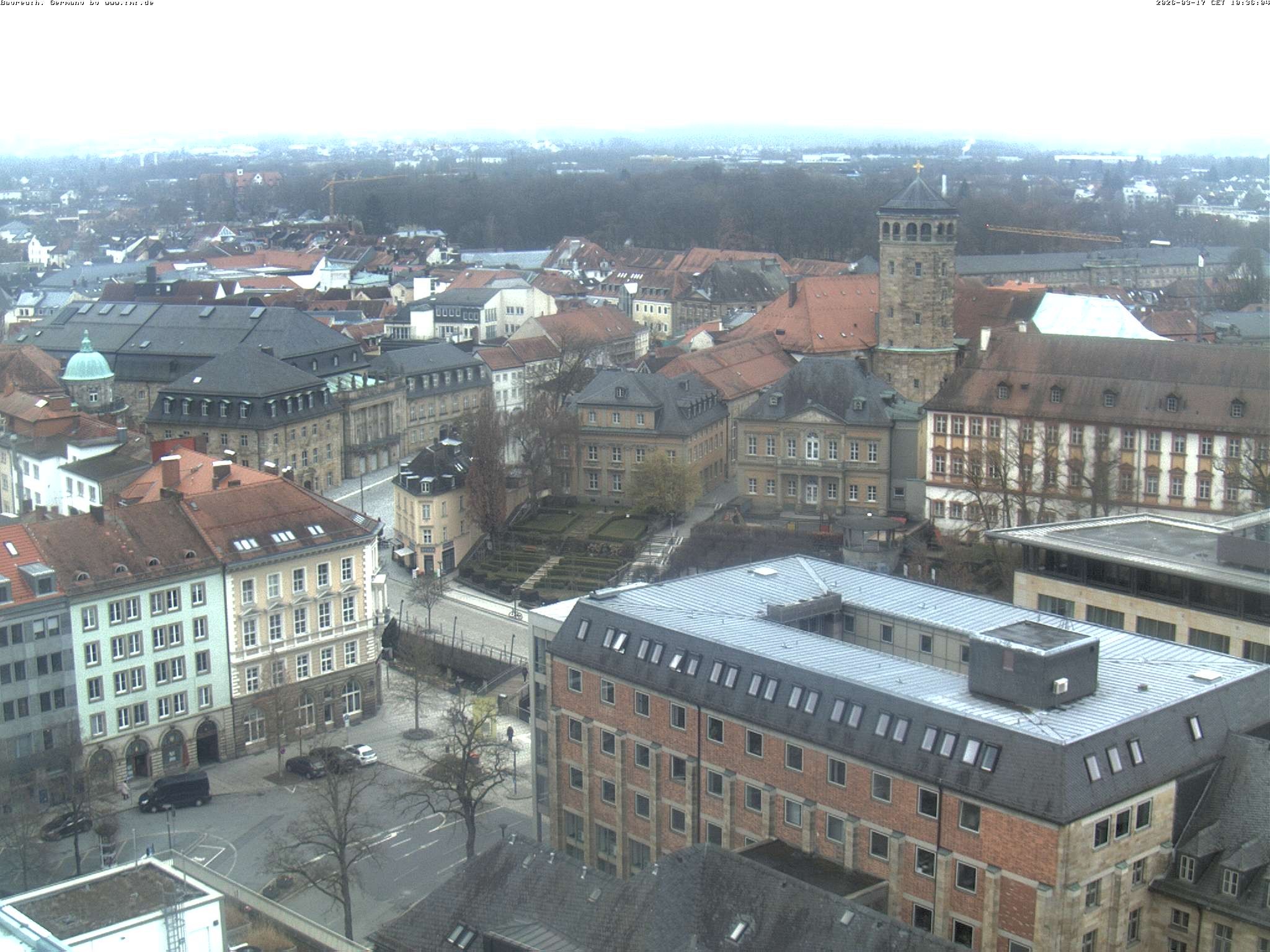 Archived image Webcam Bayreuth City Centre