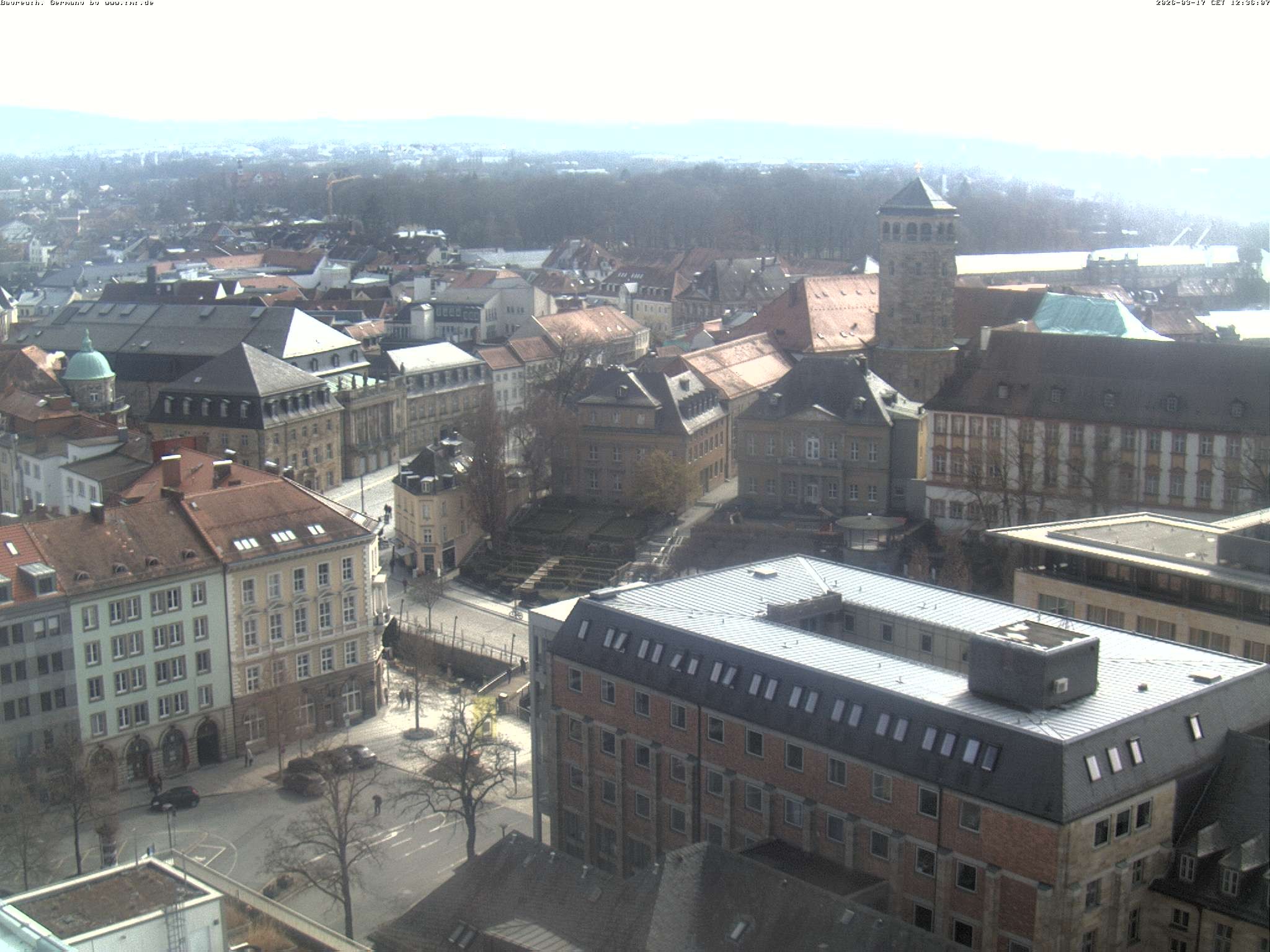 Archived image Webcam Bayreuth City Centre