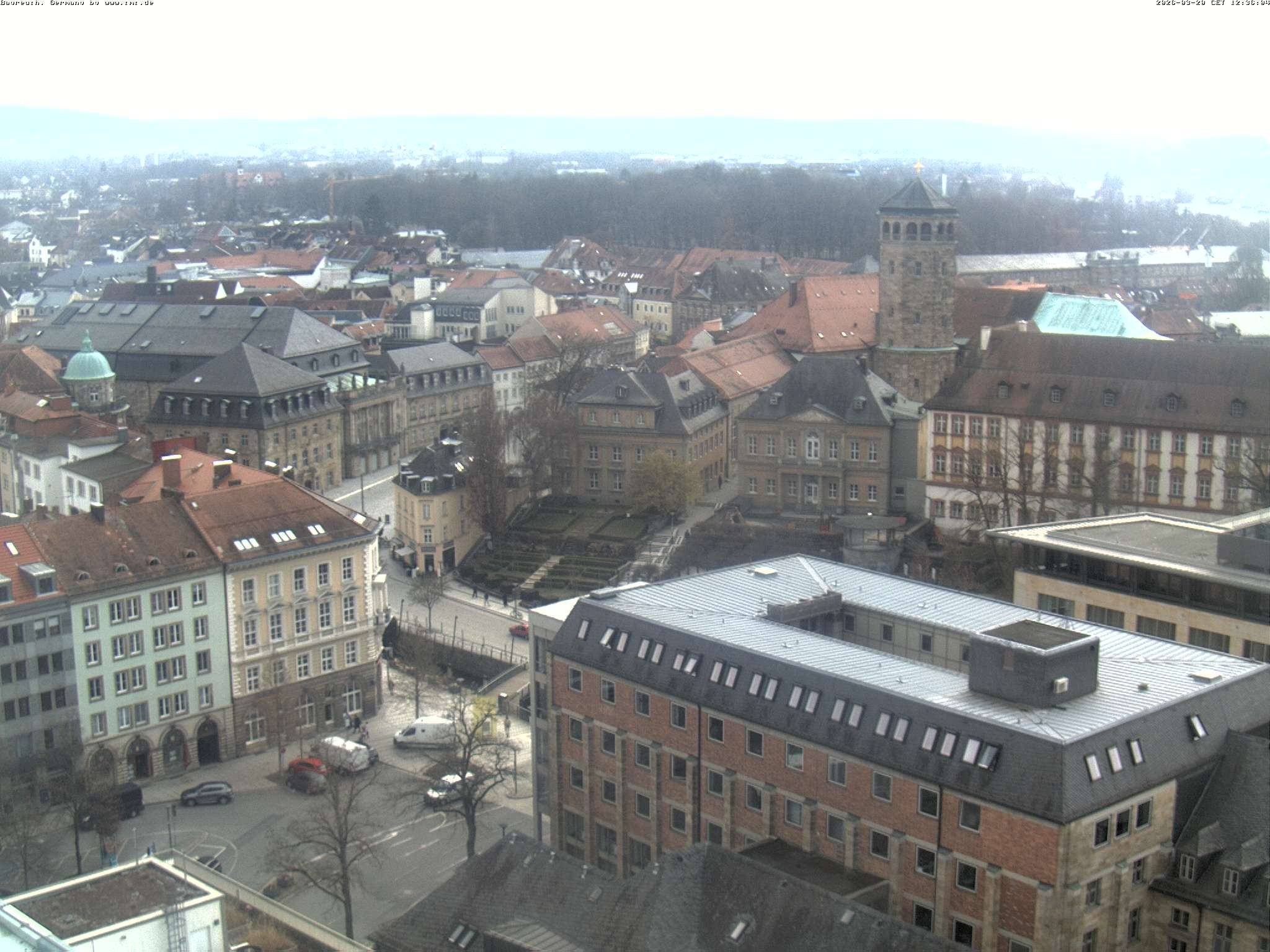 Archiv Foto Webcam Bayreuth: Blick vom Rathaus