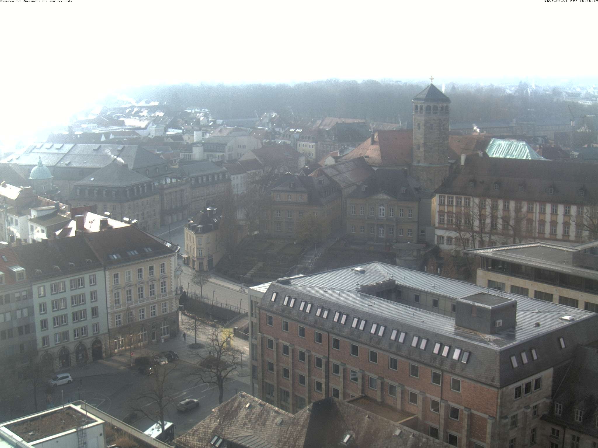 Archived image Webcam Bayreuth City Centre