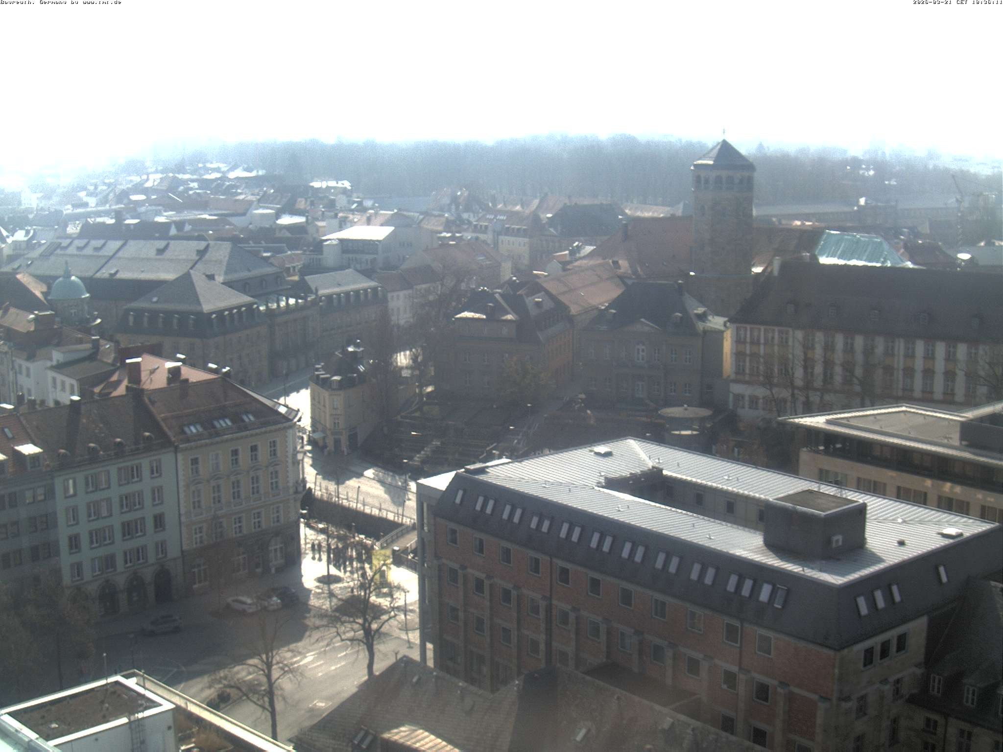 Archiv Foto Webcam Bayreuth: Blick vom Rathaus
