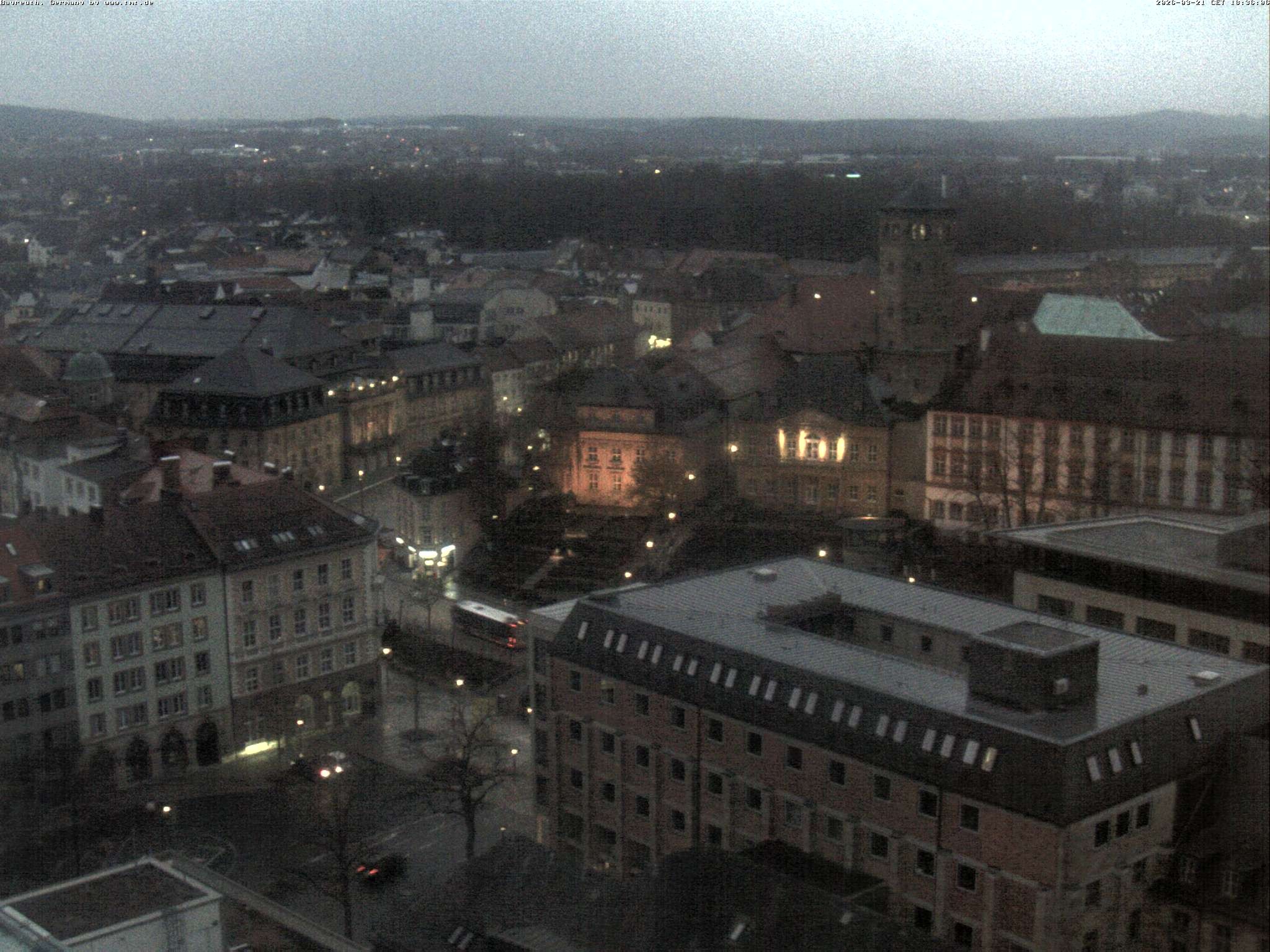 Archiv Foto Webcam Bayreuth: Blick vom Rathaus