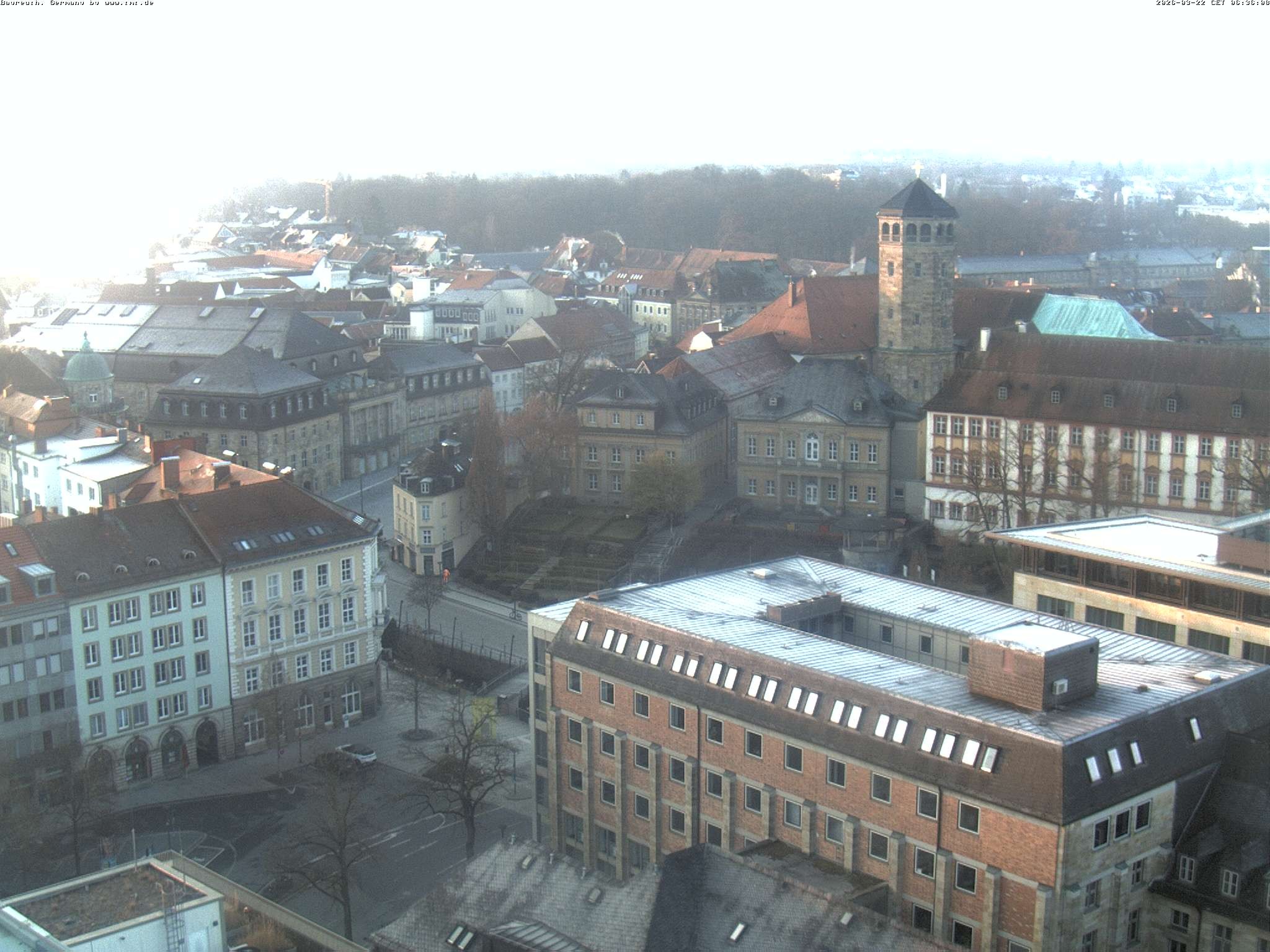 Archiv Foto Webcam Bayreuth: Blick vom Rathaus