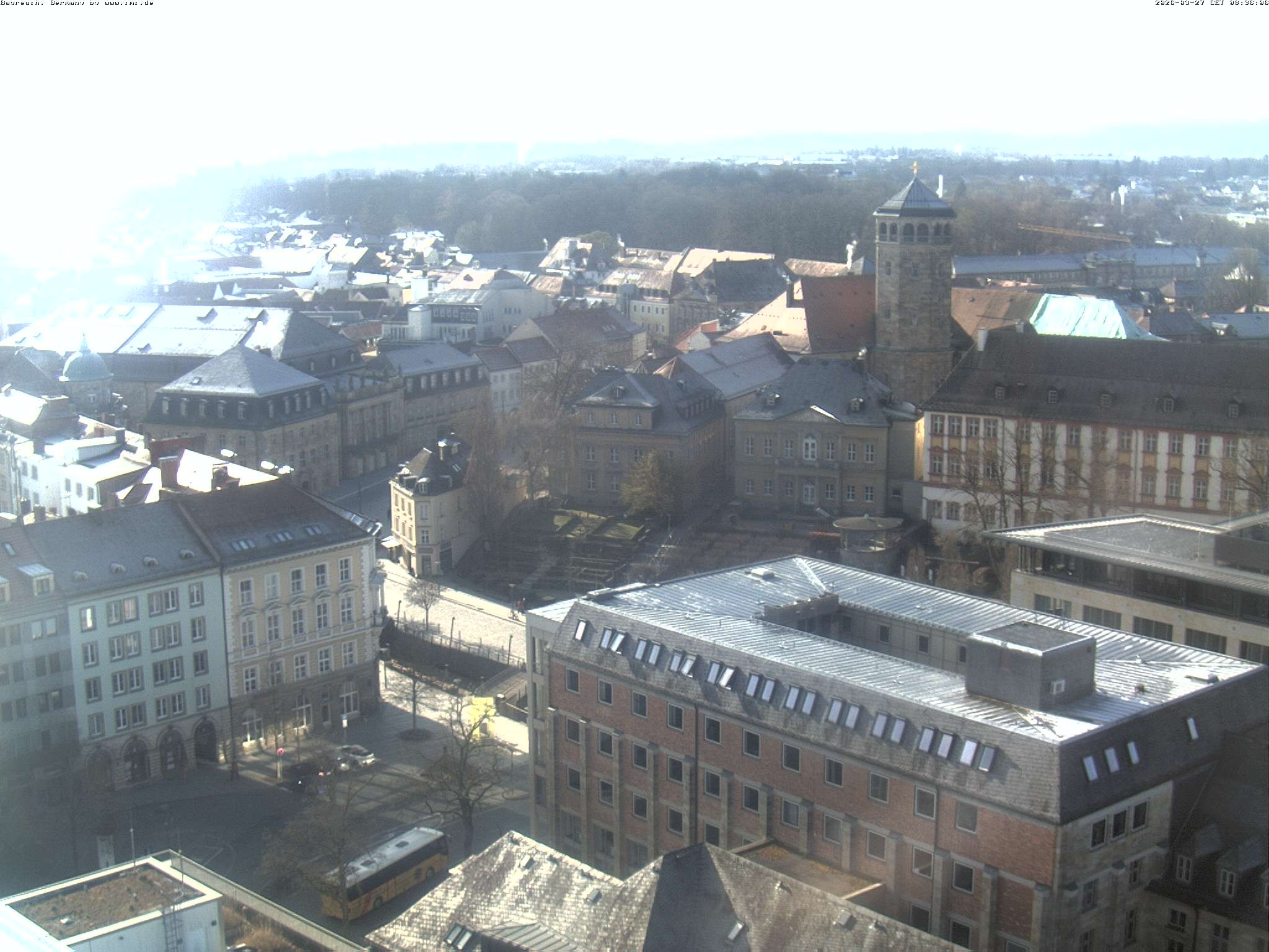 Archived image Webcam Bayreuth City Centre