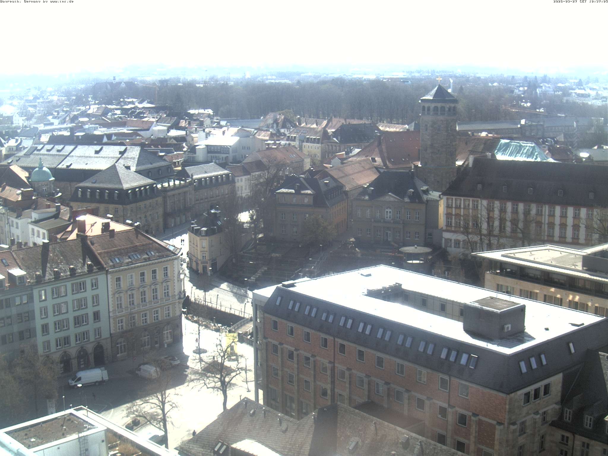 Archived image Webcam Bayreuth City Centre