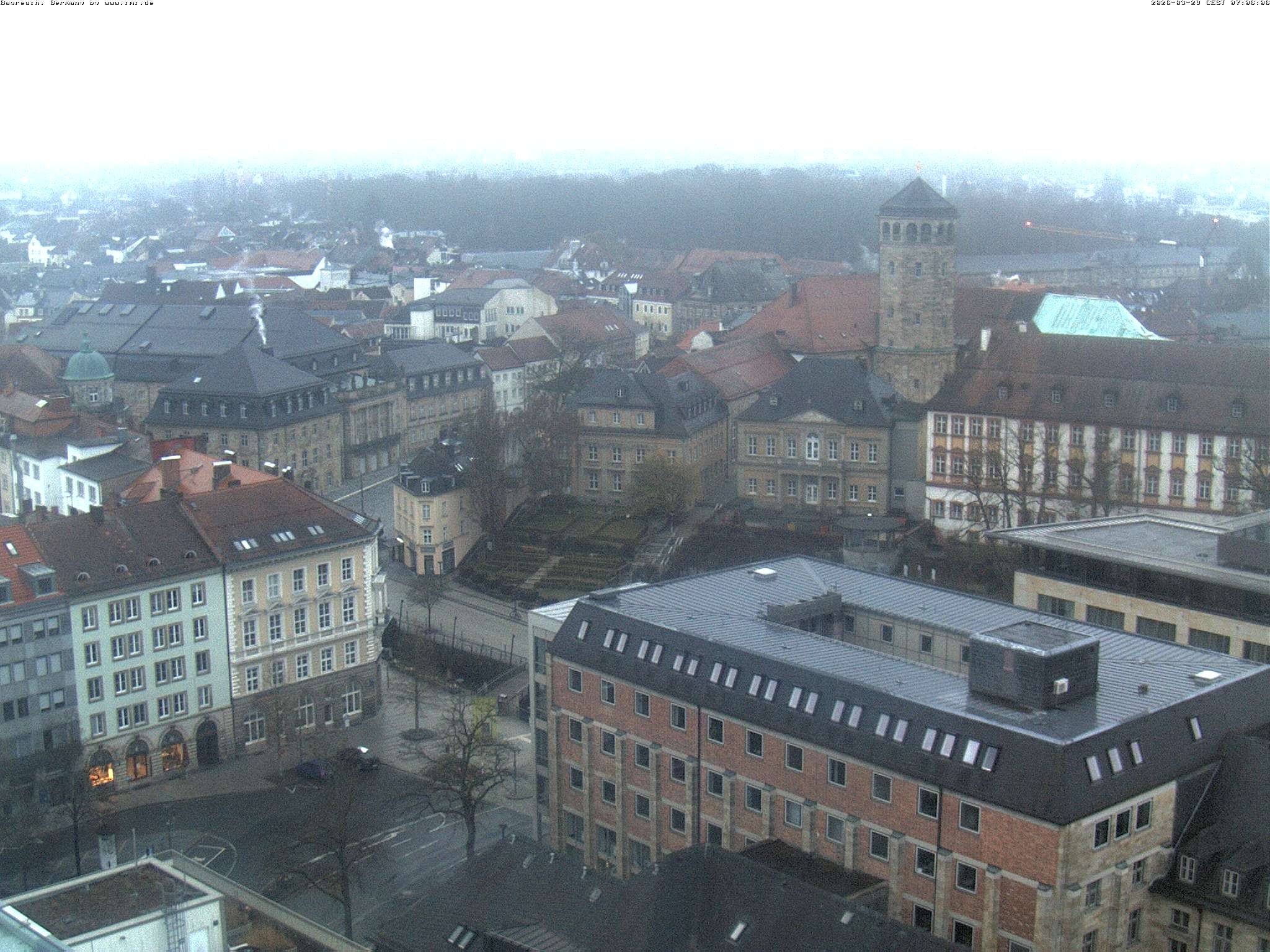 Archived image Webcam Bayreuth City Centre