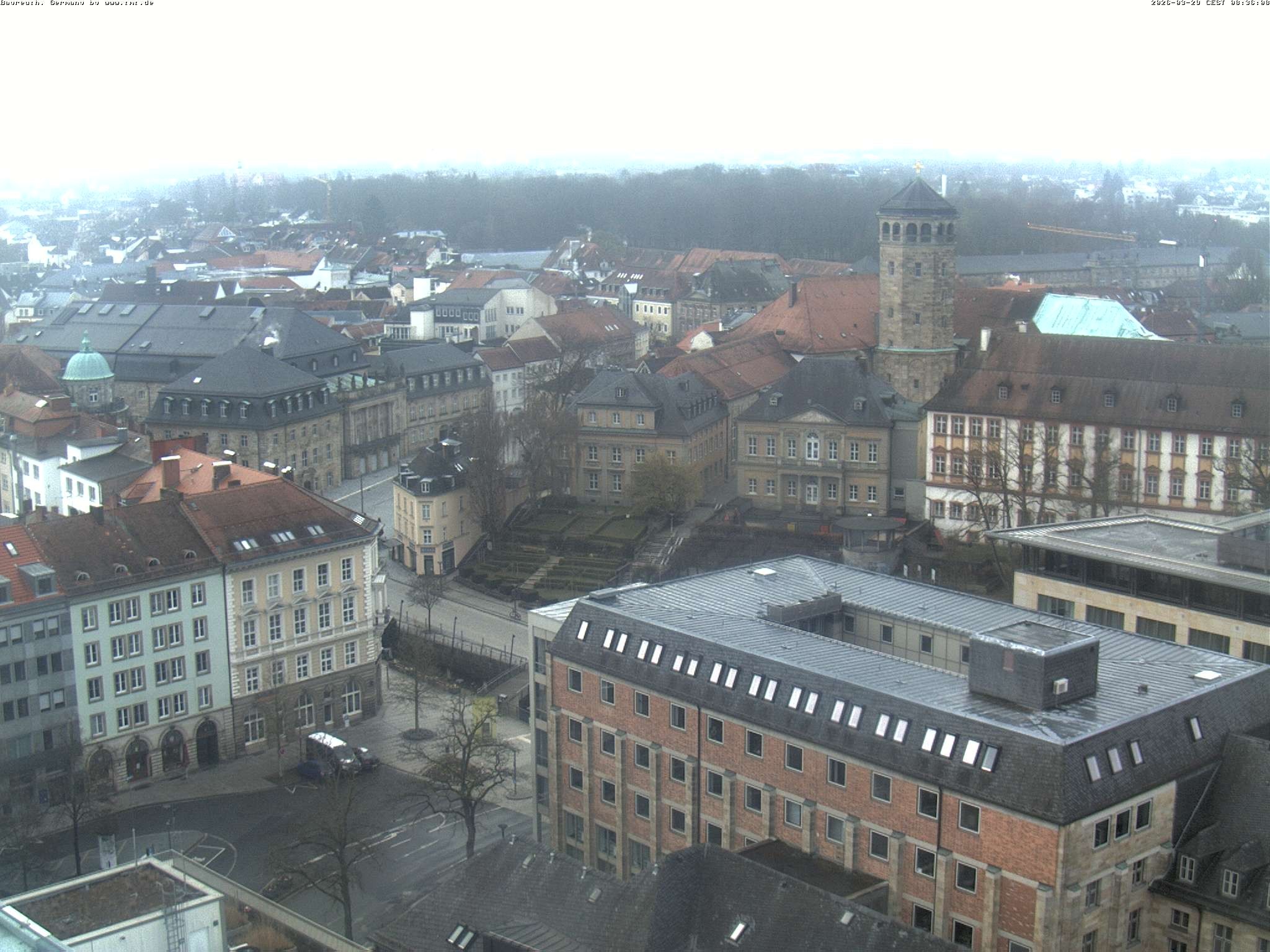 Archived image Webcam Bayreuth City Centre