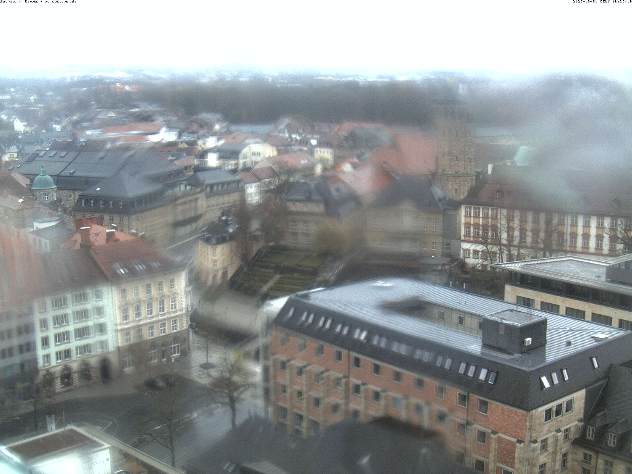 Archiv Foto Webcam Bayreuth: Blick vom Rathaus
