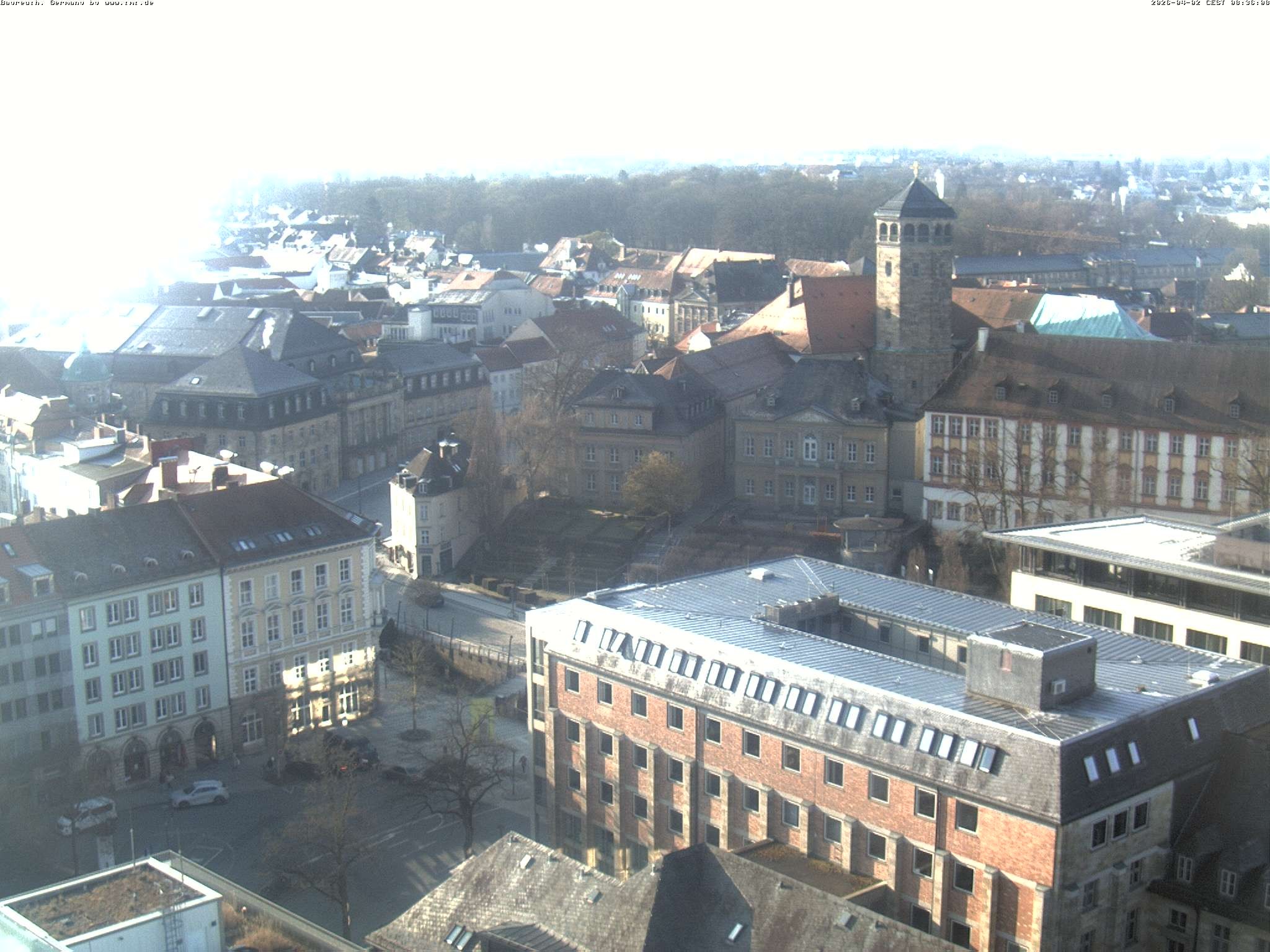 Archiv Foto Webcam Bayreuth: Blick vom Rathaus