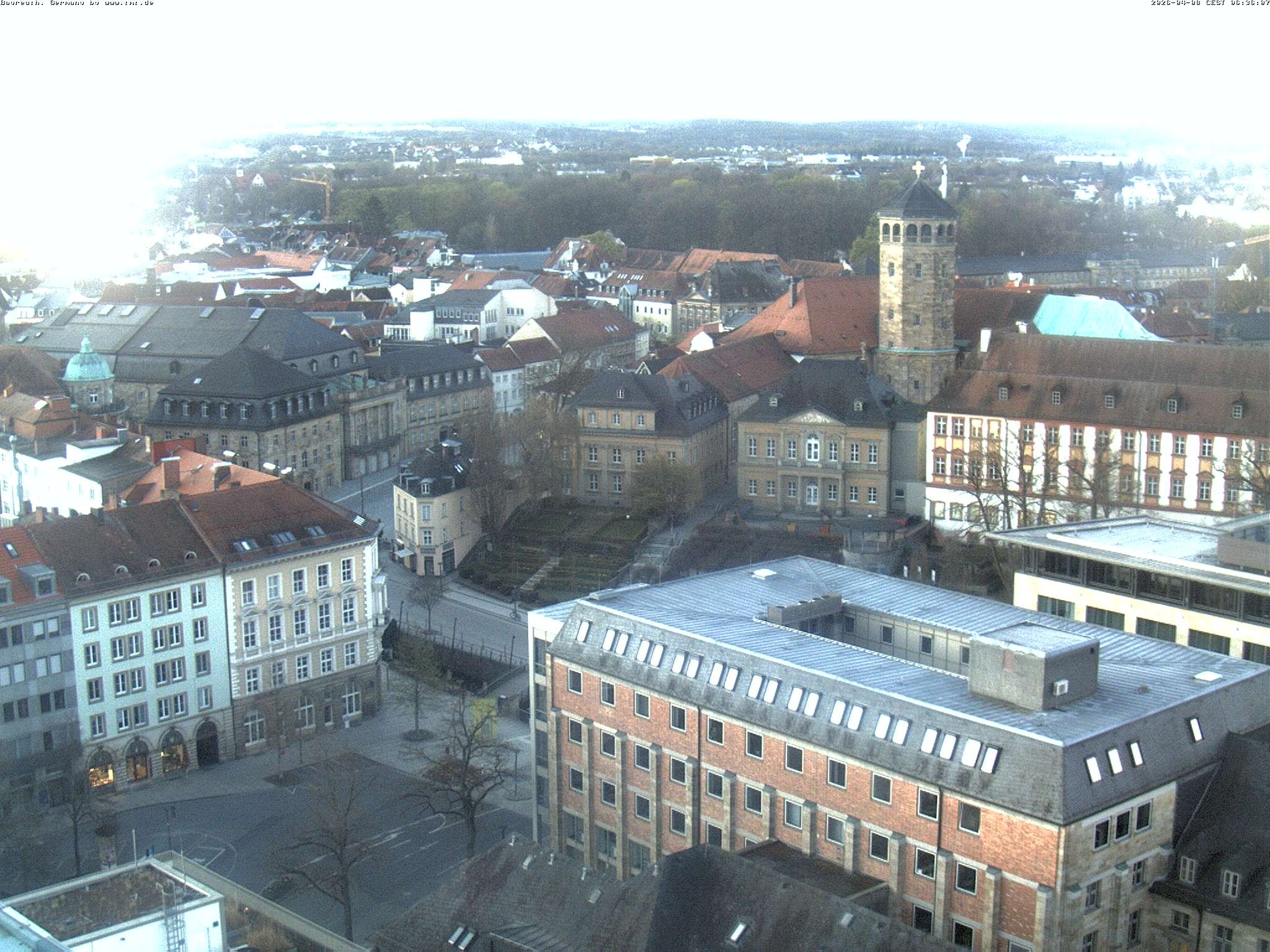 Archived image Webcam Bayreuth City Centre