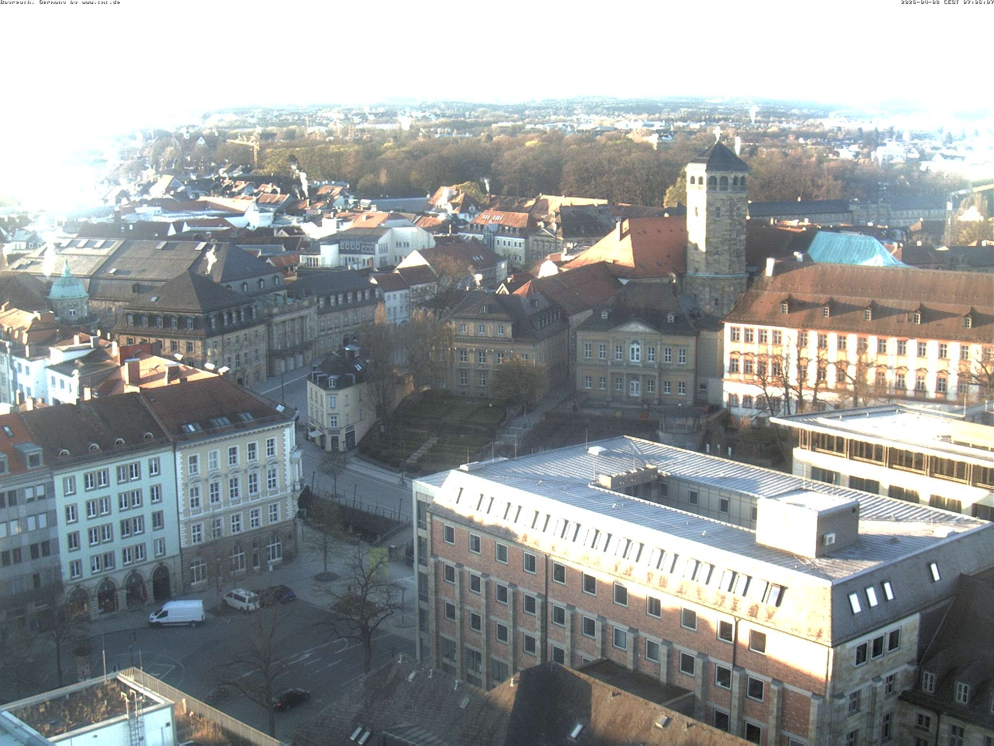 Archived image Webcam Bayreuth City Centre