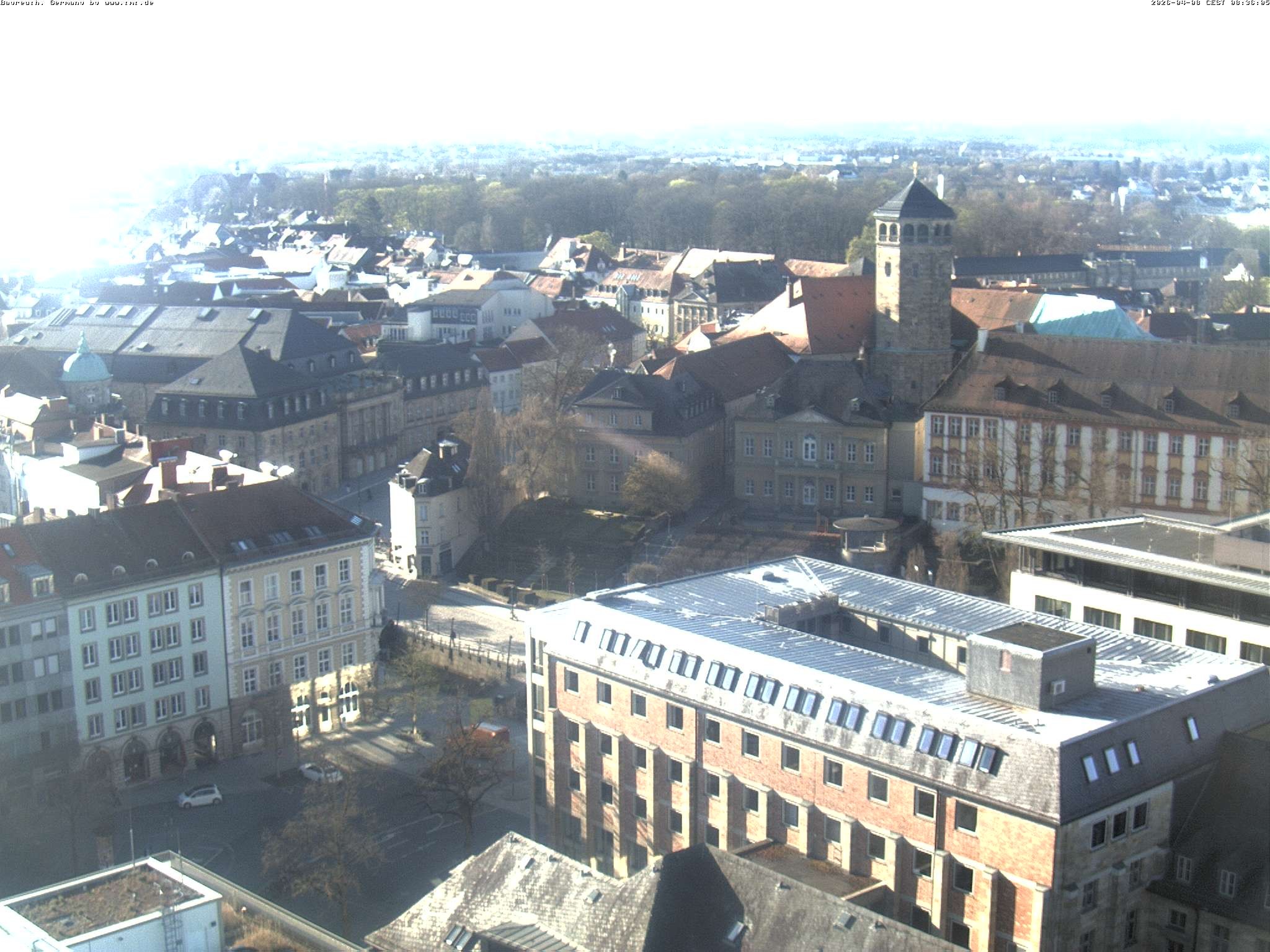 Archived image Webcam Bayreuth City Centre
