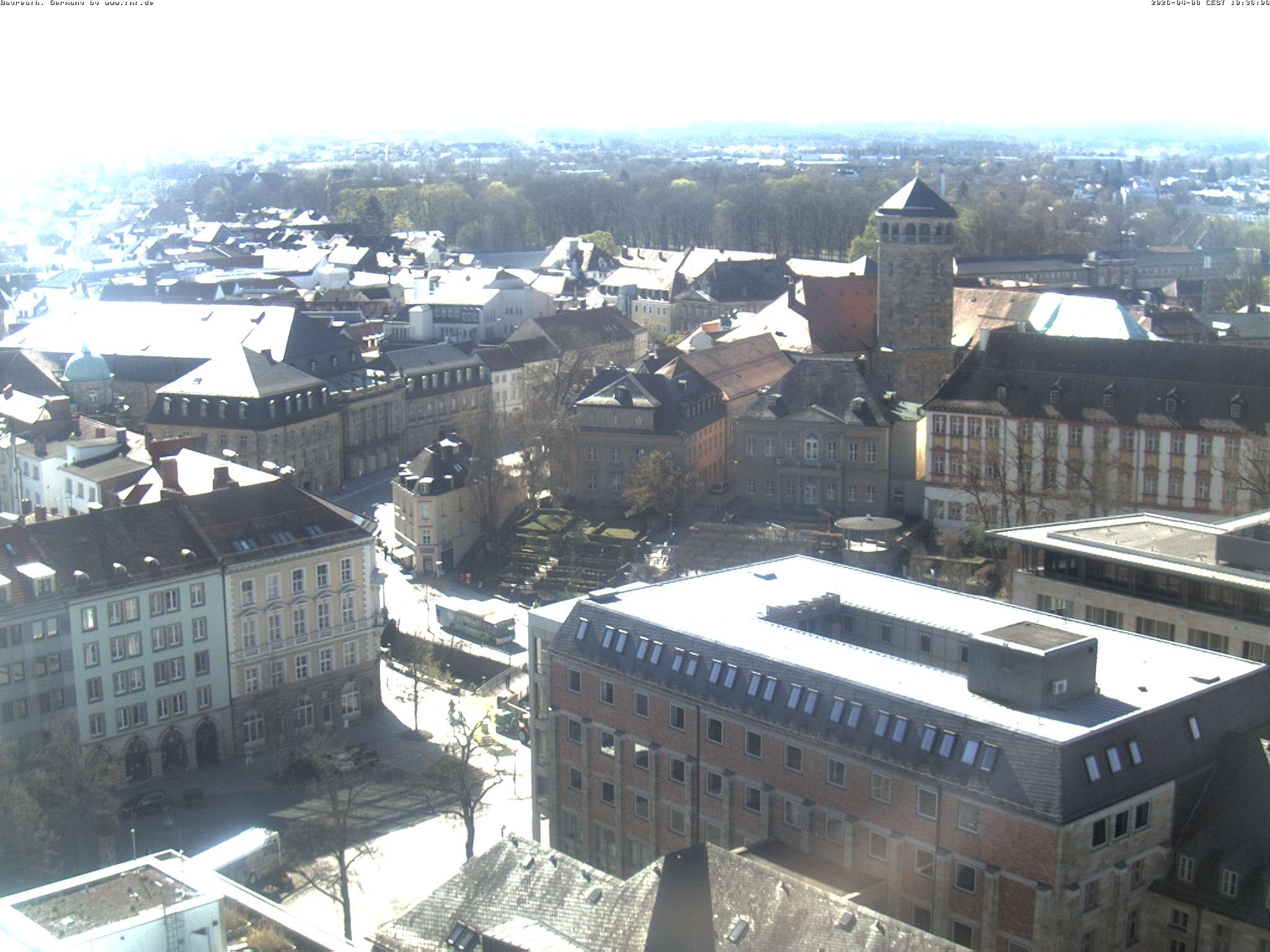 Archived image Webcam Bayreuth City Centre