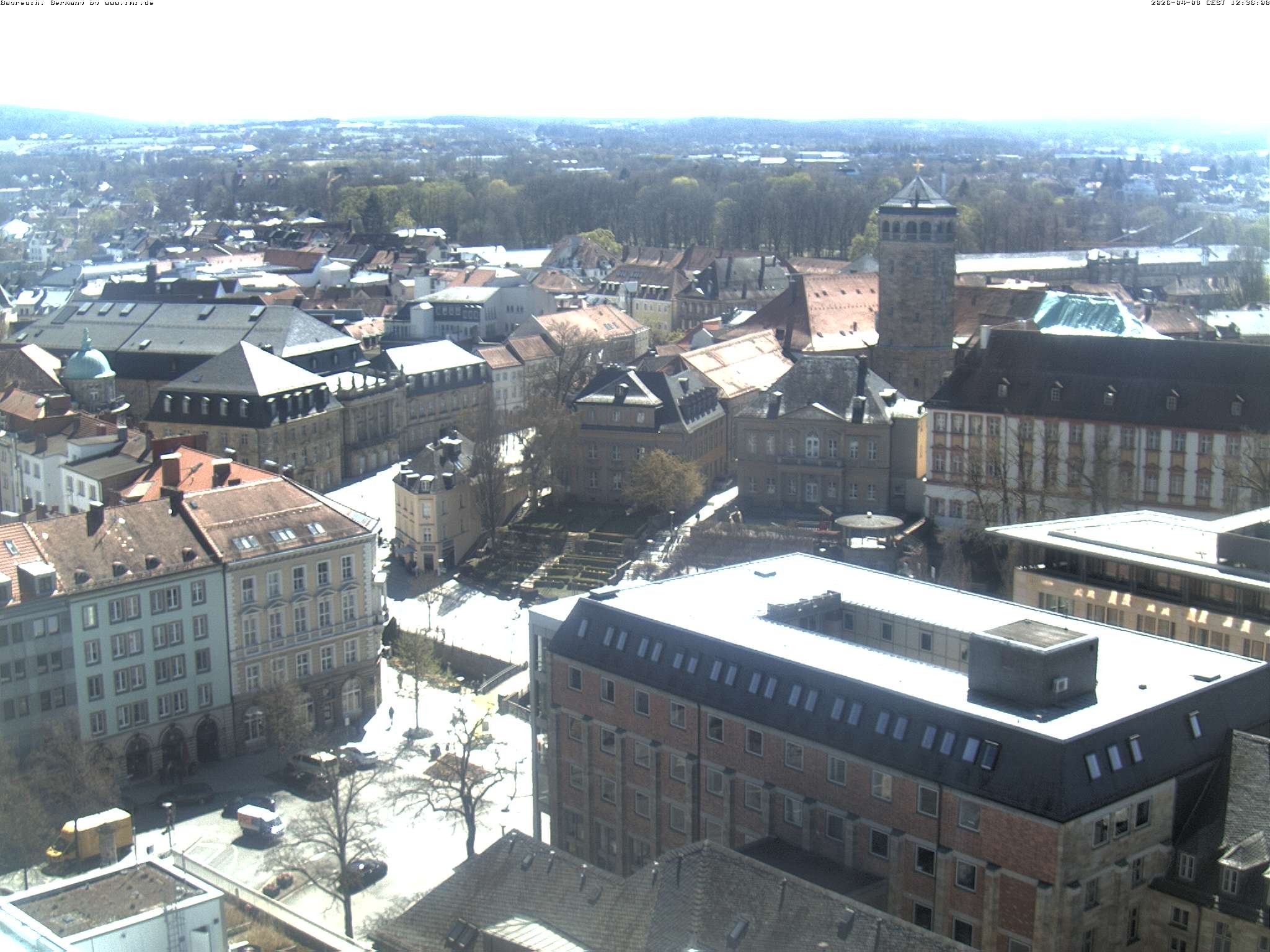 Archived image Webcam Bayreuth City Centre
