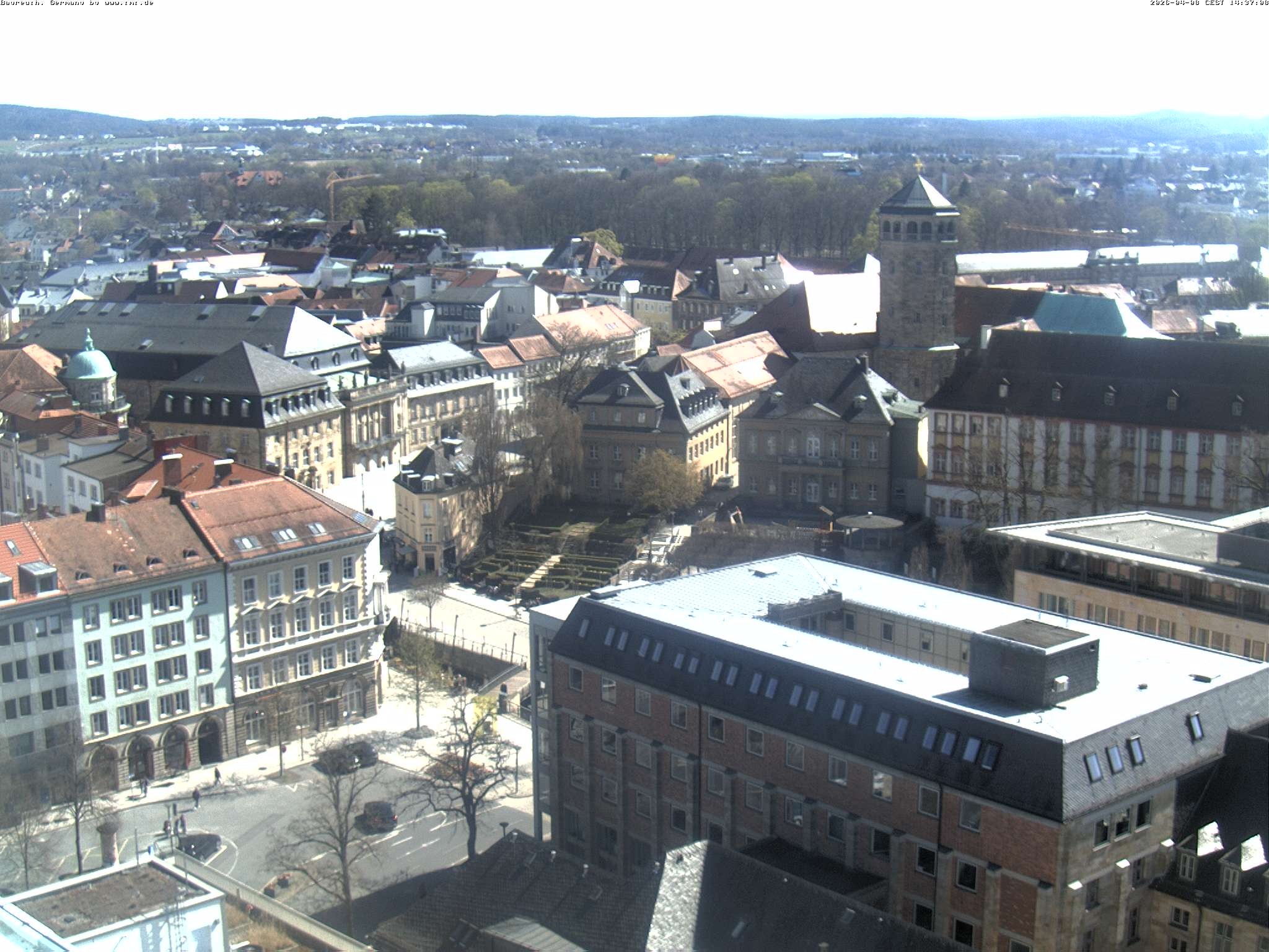 Archived image Webcam Bayreuth City Centre