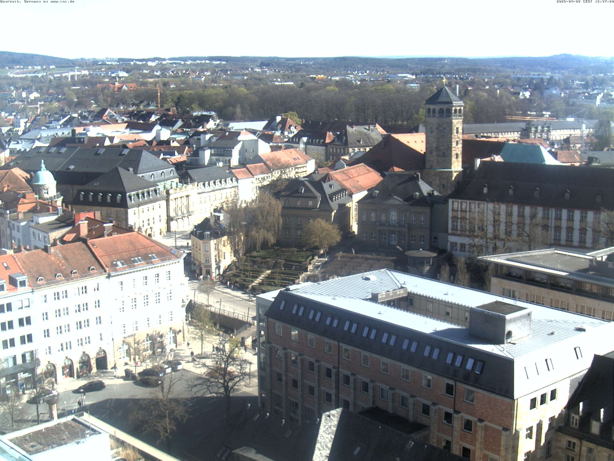 Archived image Webcam Bayreuth City Centre