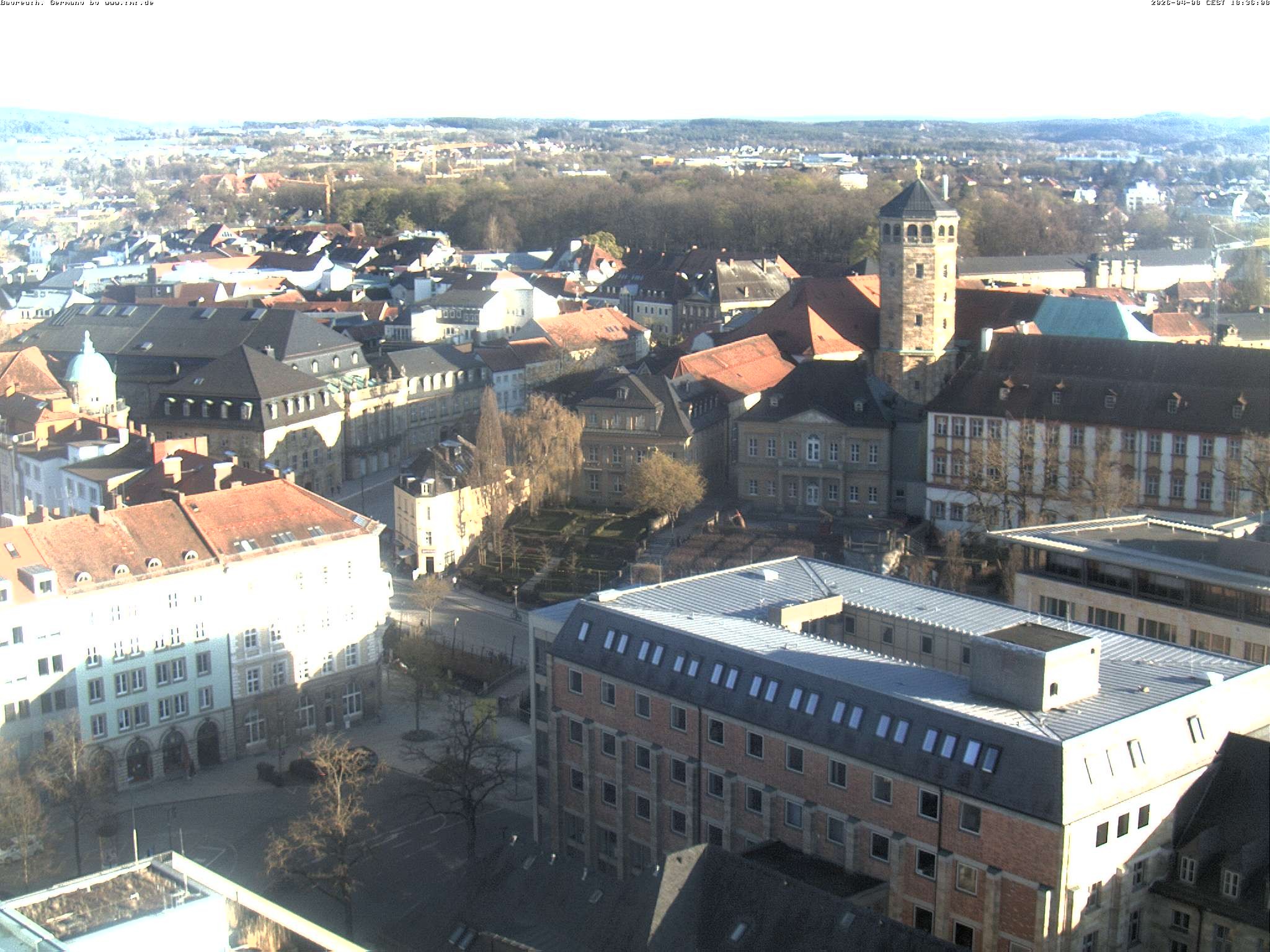 Archived image Webcam Bayreuth City Centre