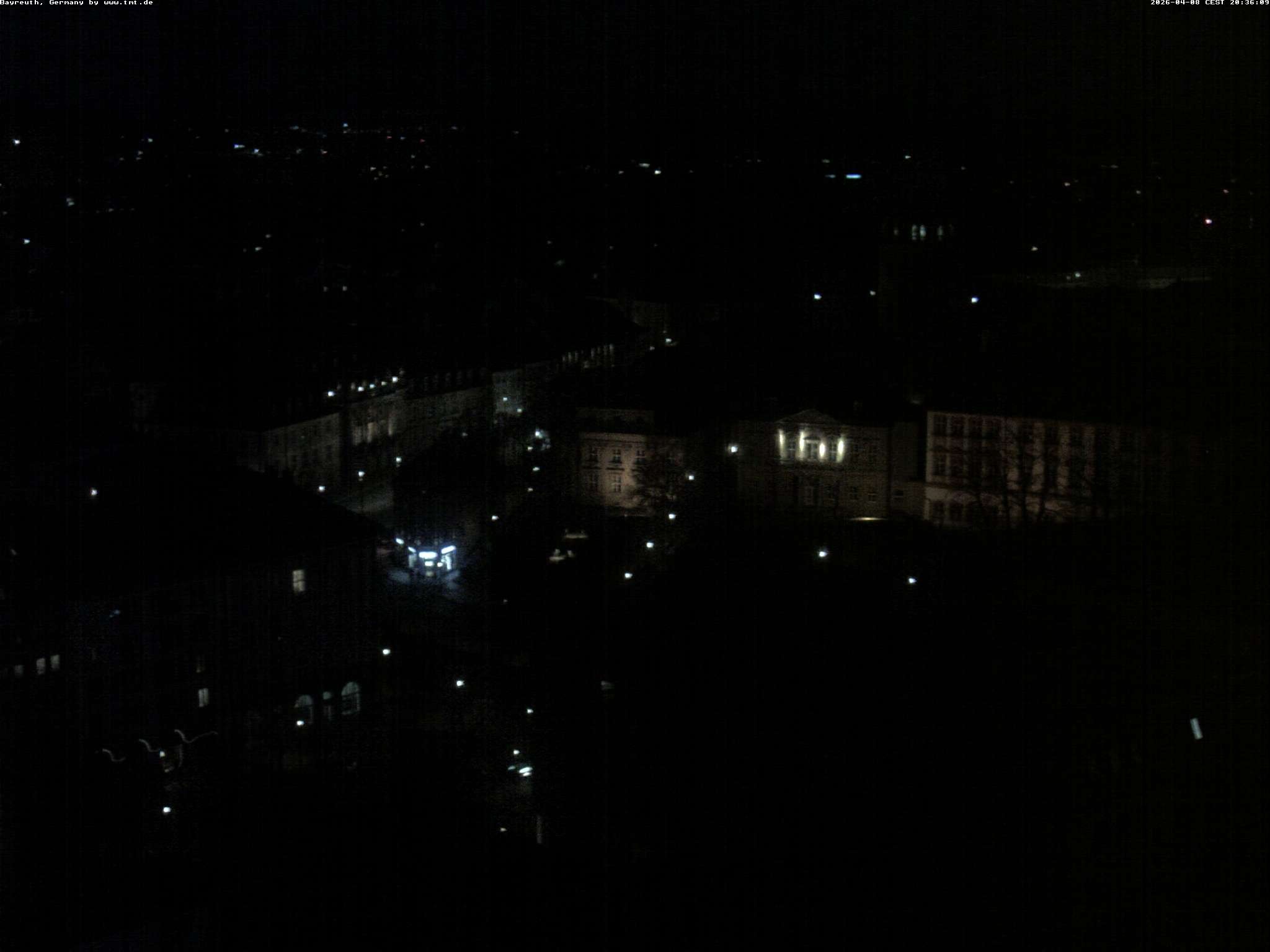 Archiv Foto Webcam Bayreuth: Blick vom Rathaus