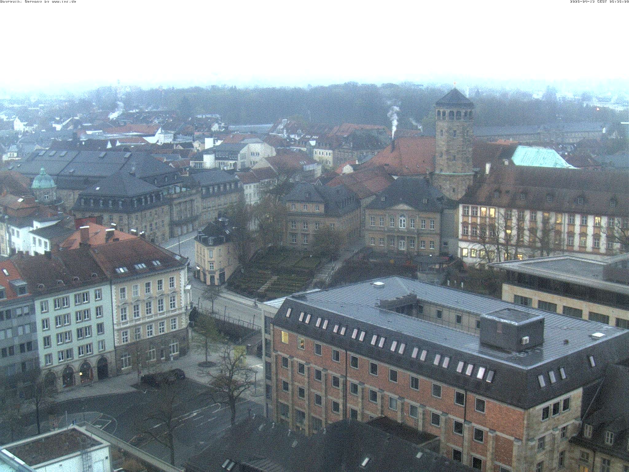 Archived image Webcam Bayreuth City Centre