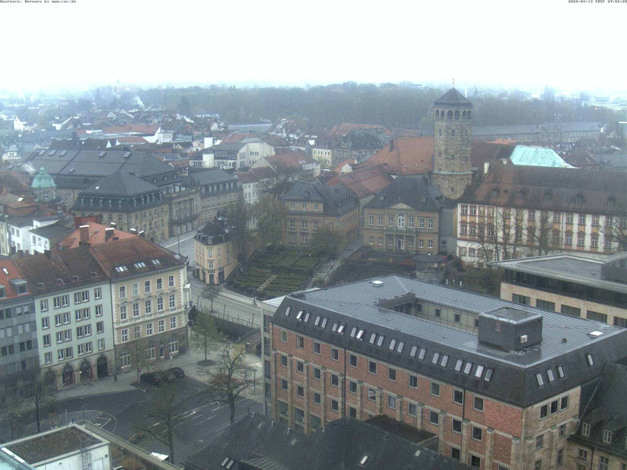 Archived image Webcam Bayreuth City Centre