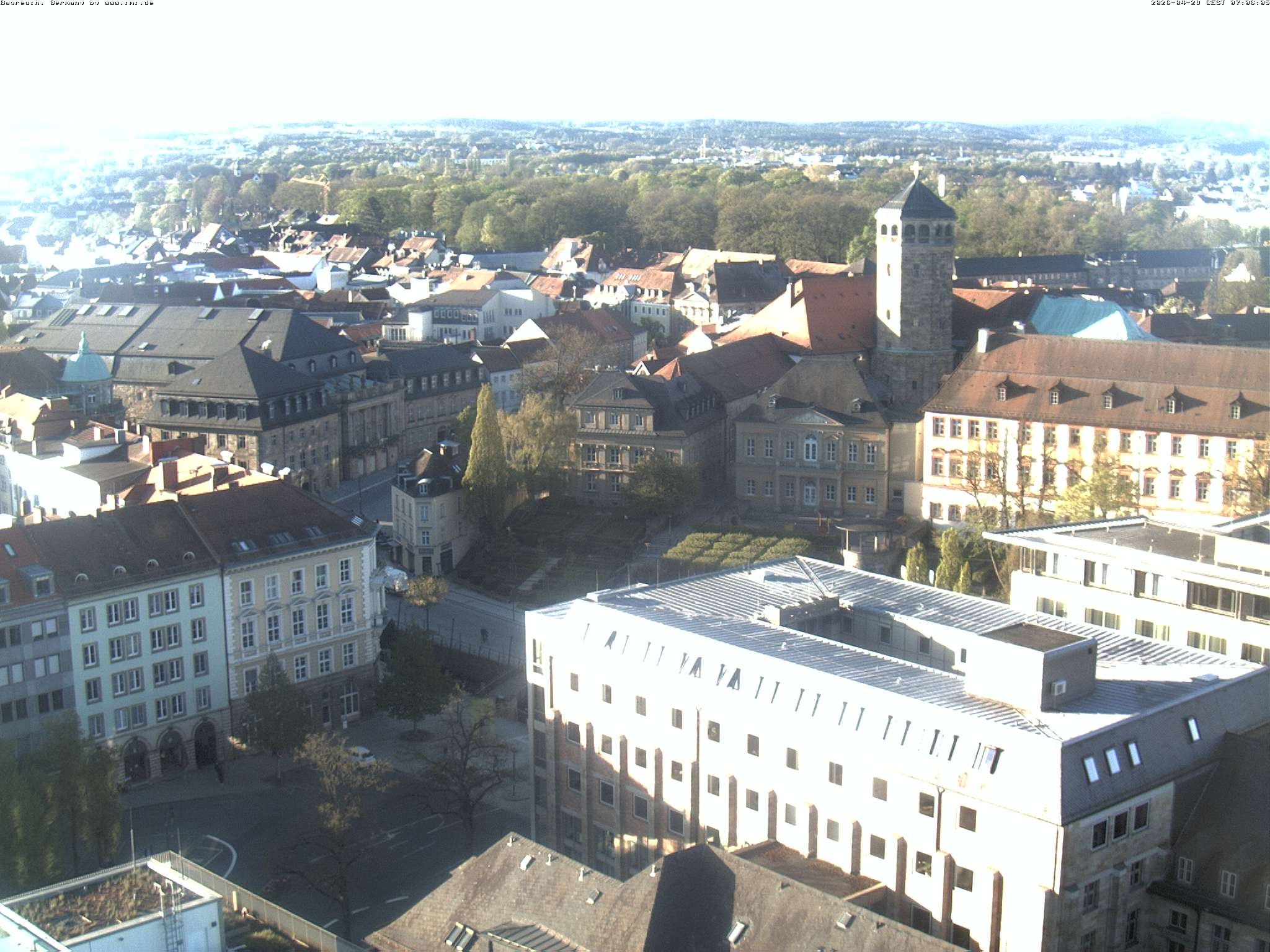 Archived image Webcam Bayreuth City Centre