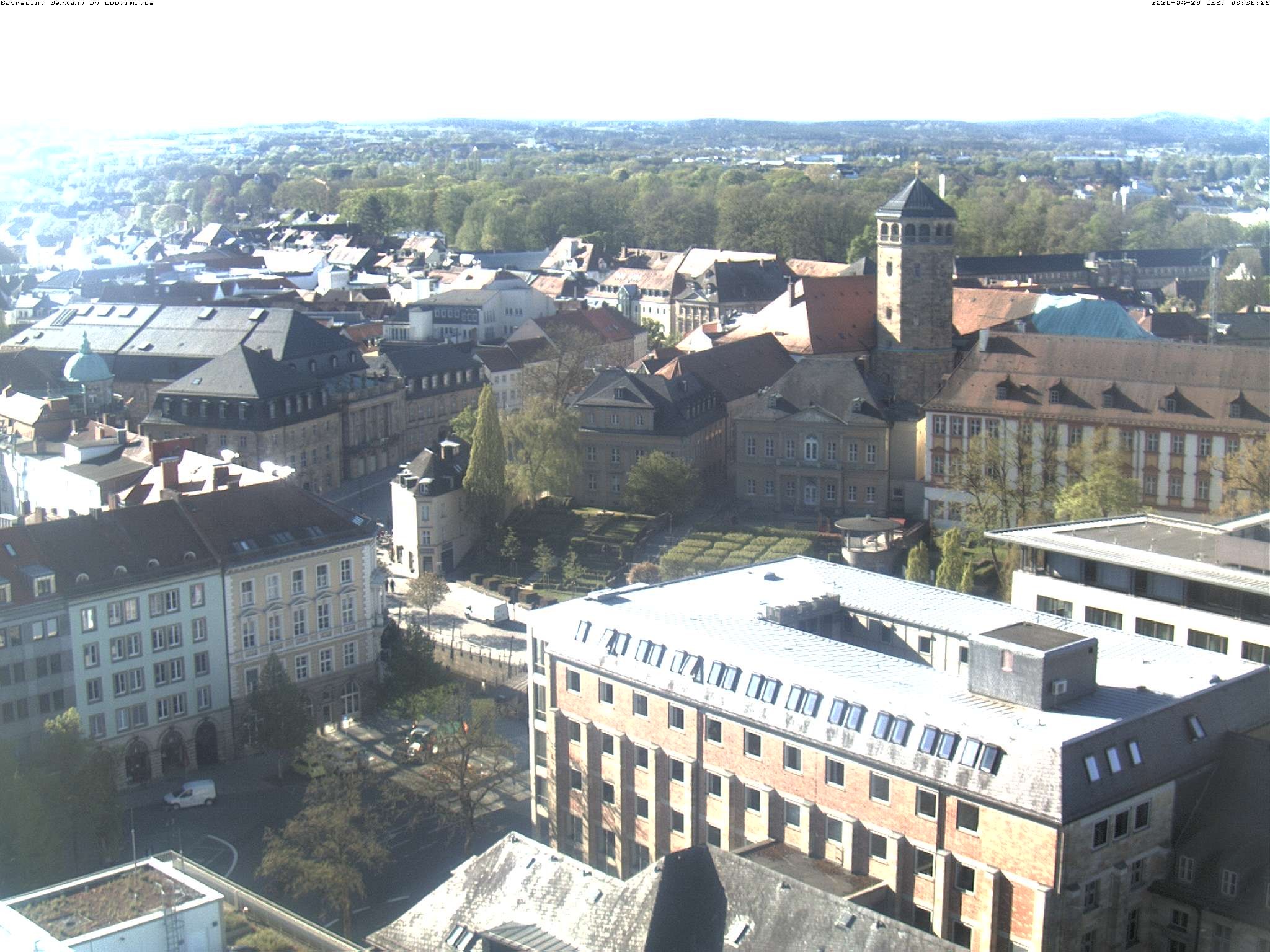Archived image Webcam Bayreuth City Centre