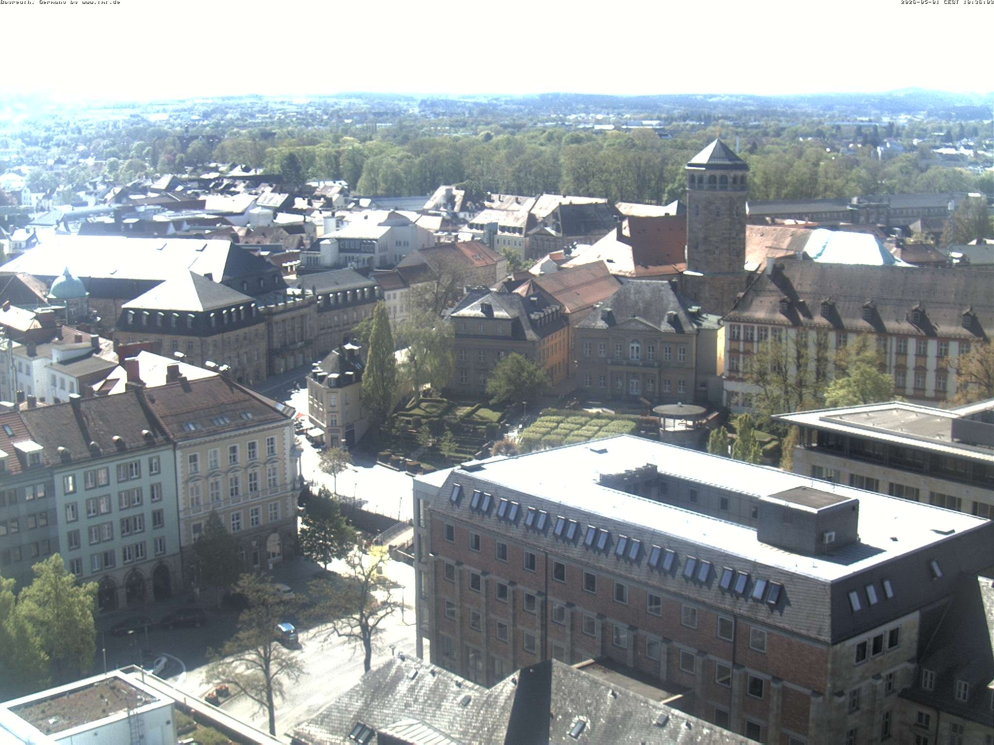 Archived image Webcam Bayreuth City Centre
