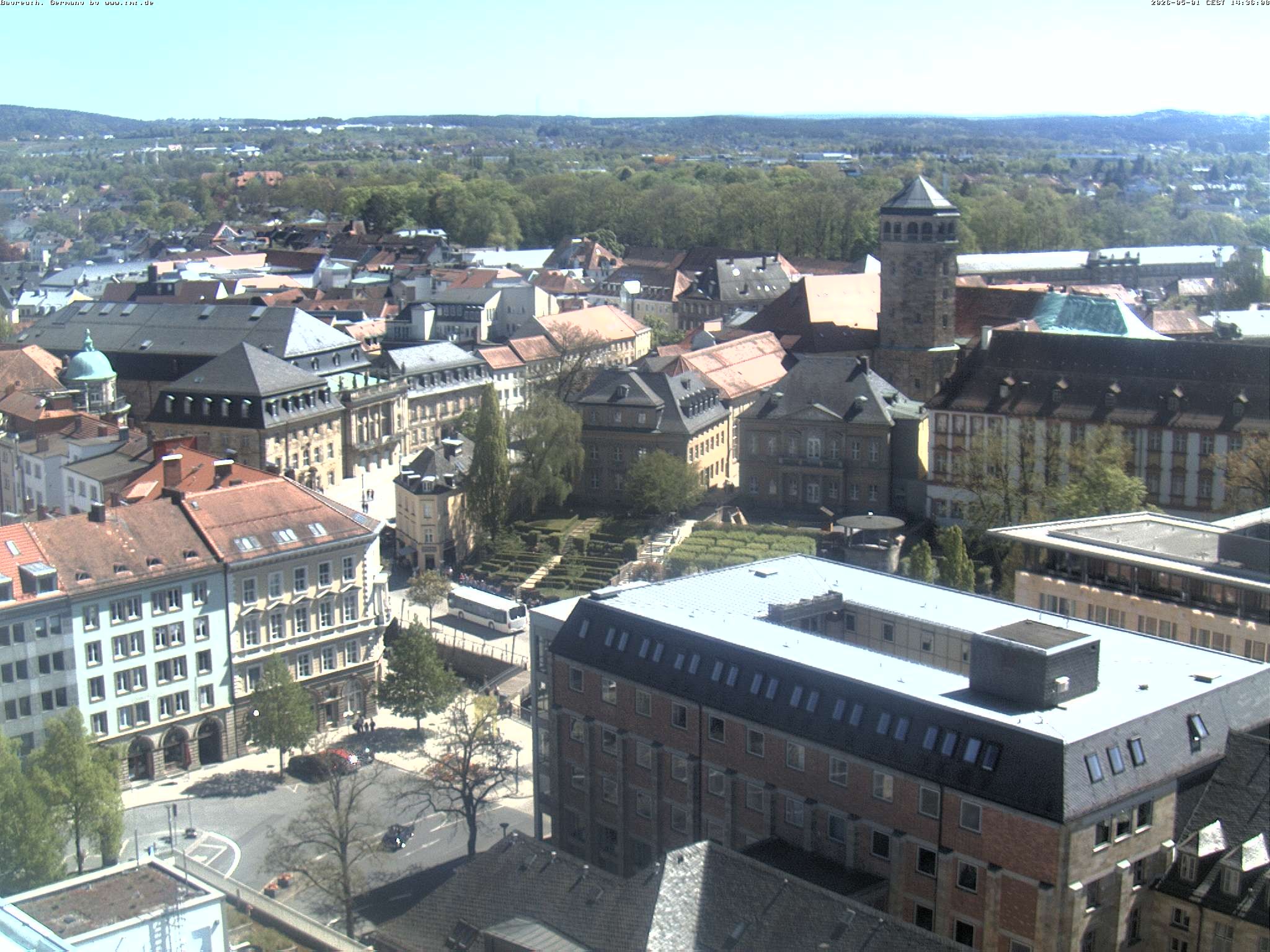 Archived image Webcam Bayreuth City Centre
